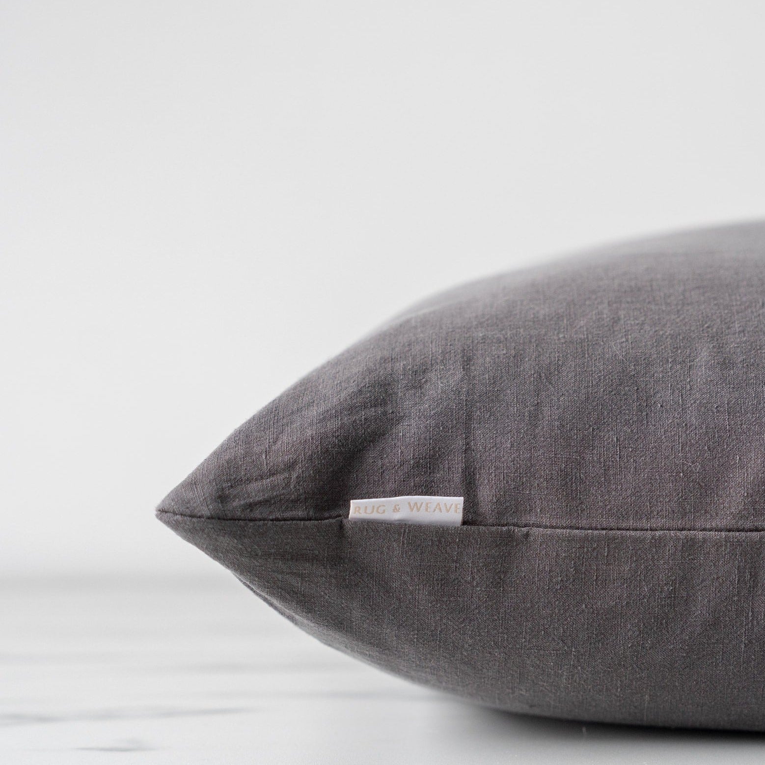 Charcoal Linen Pillow Cover 1 - PILLOWS - linen - neutral Rug & Weave Pillows