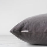 Charcoal Linen Pillow Cover 1 - PILLOWS - linen - neutral Rug & Weave Pillows