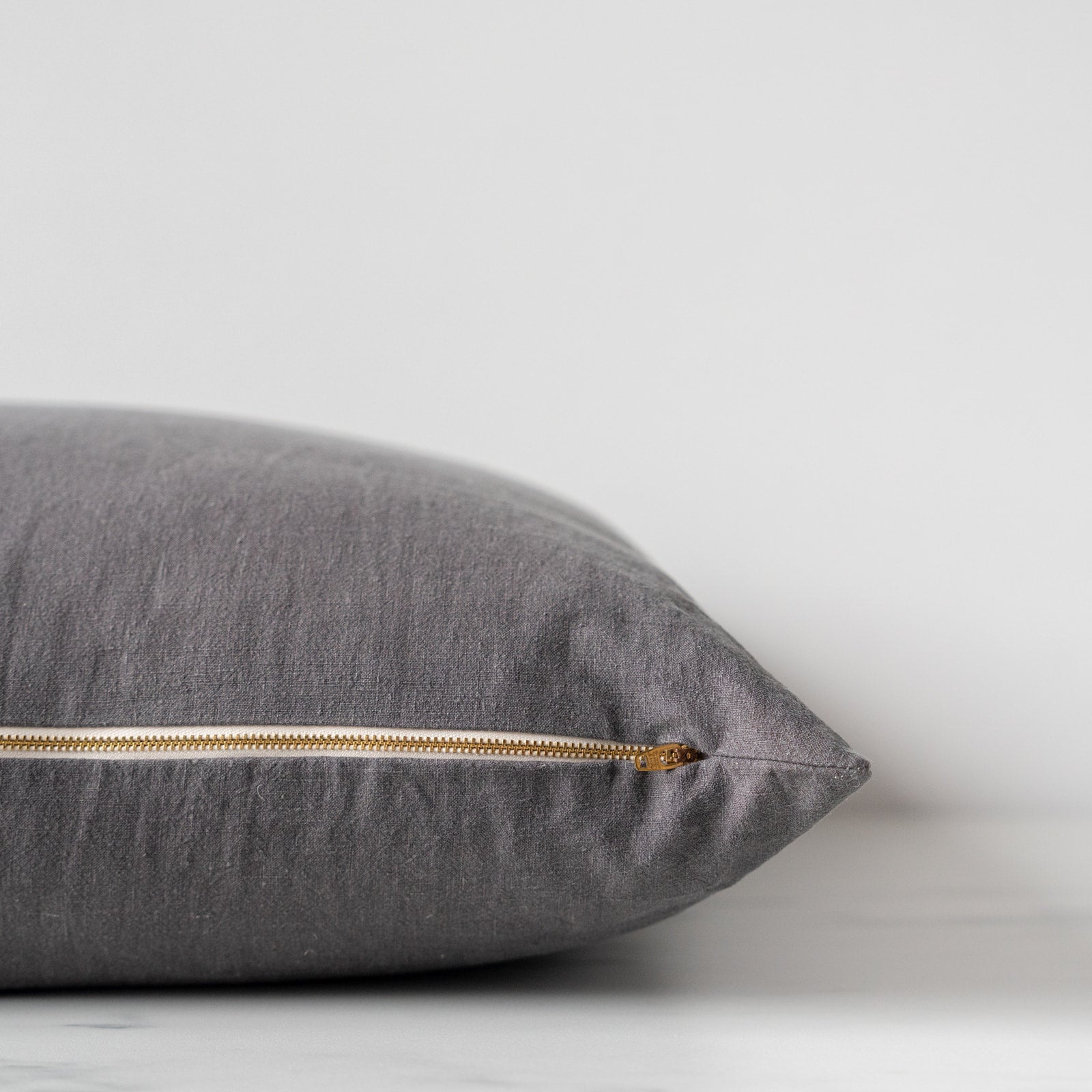 Charcoal Linen Pillow Cover 1 - PILLOWS - linen - neutral Rug & Weave Pillows
