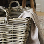 Classic Rattan Laundry Basket basket Bacon Basketware (Faire)