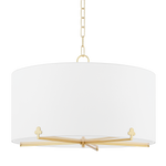 Darlene Chandelier LIGHTING - chandelier Hudson Valley Lighting Aged Brass