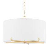 Darlene Chandelier LIGHTING - chandelier Hudson Valley Lighting Aged Brass