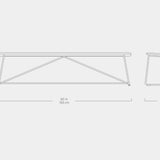 Gus* Modern Aero Bench 11 - FURNITURE - dining bench Gus