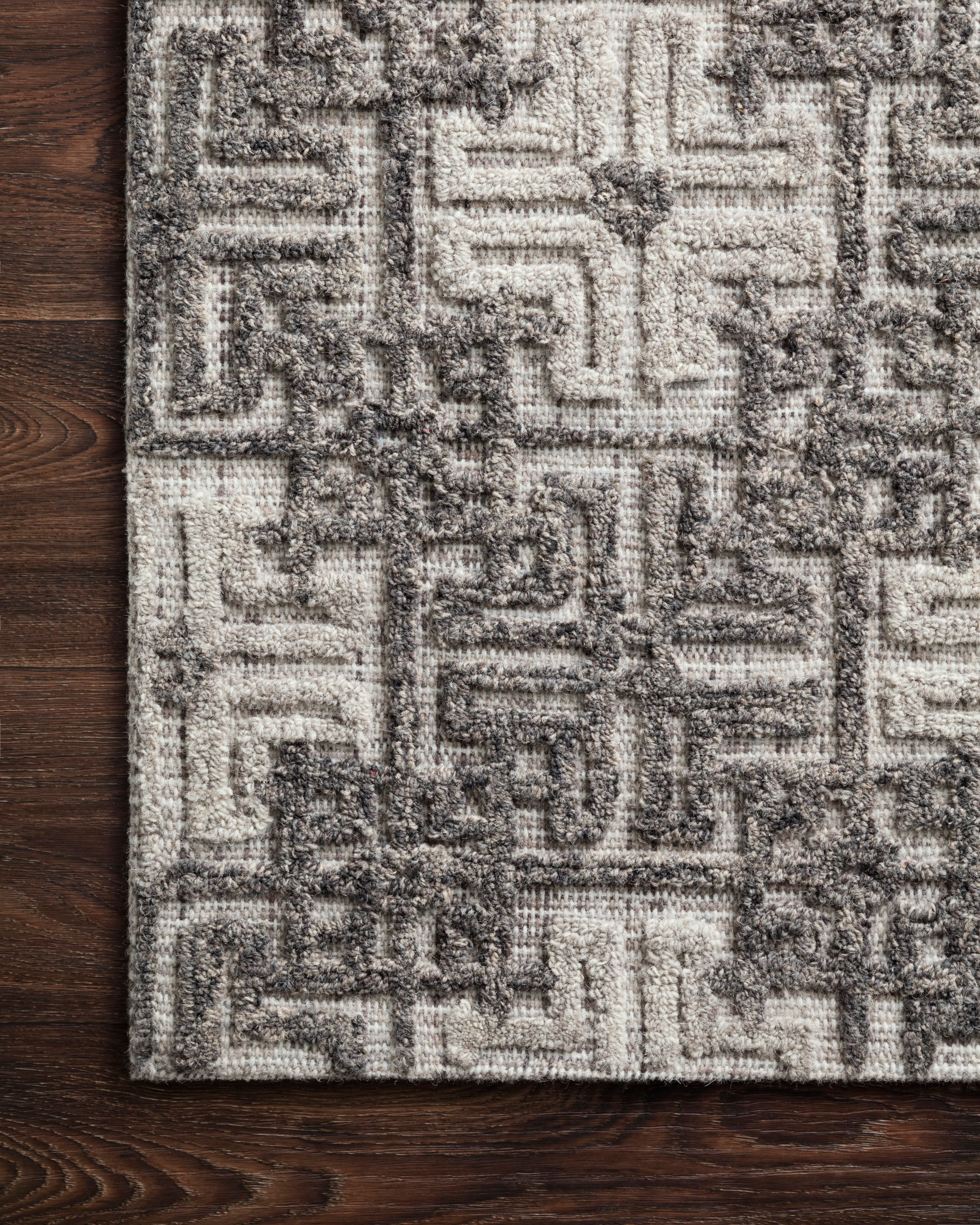 Loloi Ehren Charcoal / Fog Rug RUGS - wool Loloi