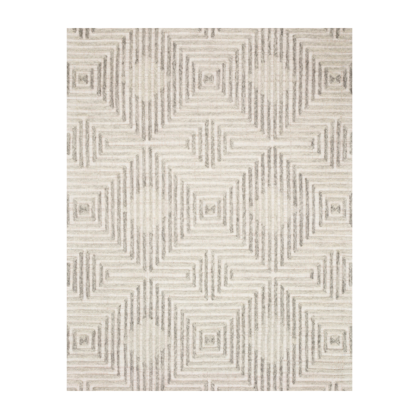 Loloi Ehren Grey / Silver Rug, 18" x 18" Sample