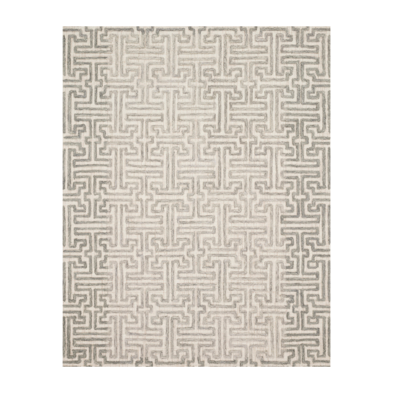 Loloi Ehren Stone / Sand Rug, 18" x 18" Sample