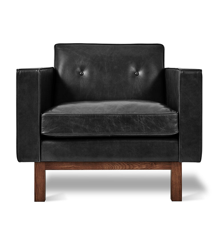 Gus* Modern Embassy Chair 3 - FURNITURE - chair Gus Saddle Black Leather