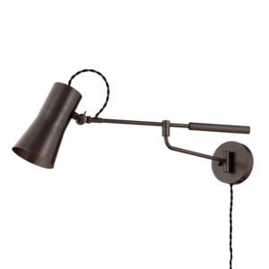 Novel Plug-In Sconce by Lauren Liess LIGHTING - sconce Hudson Valley Lighting Bronze