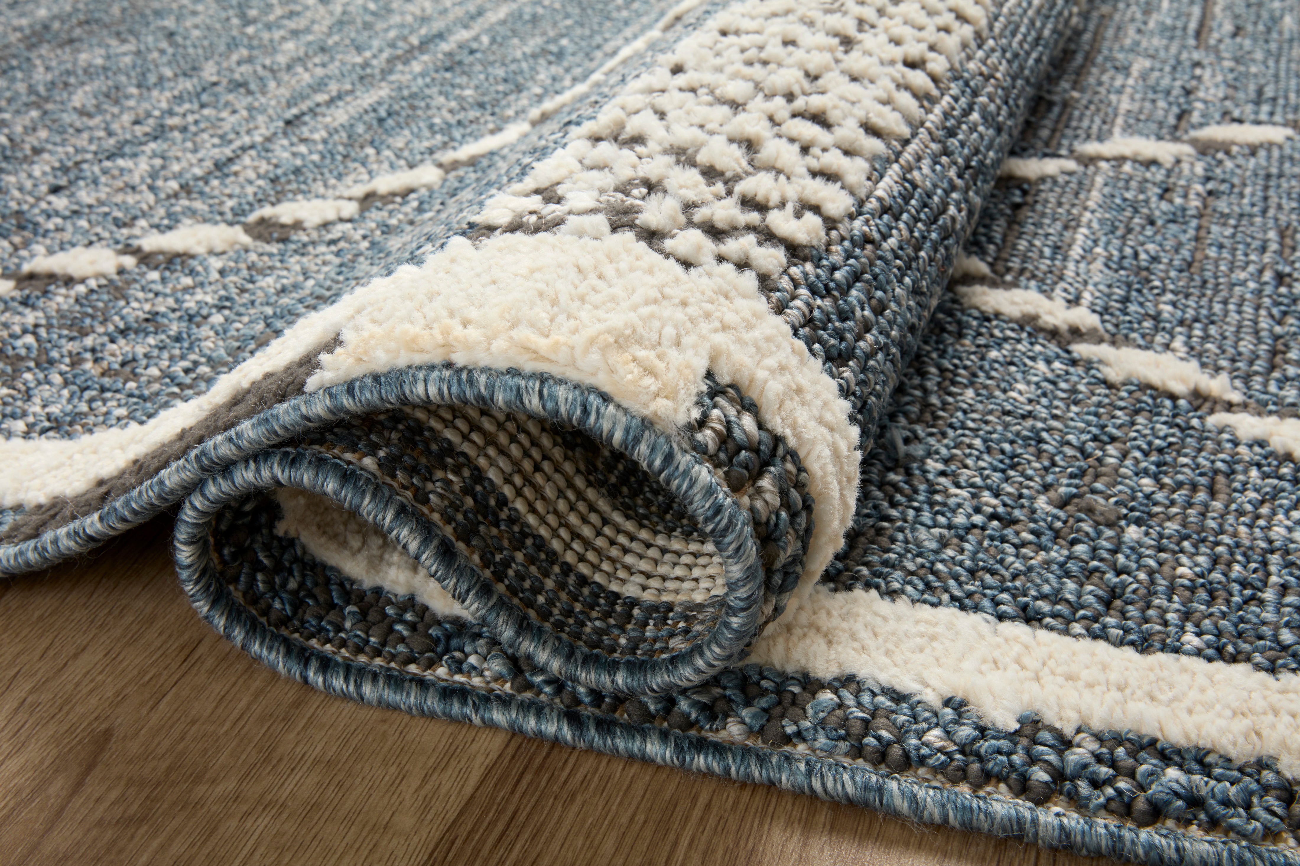 Loloi Fabian Denim / Charcoal 2-RUGS - patterned Loloi