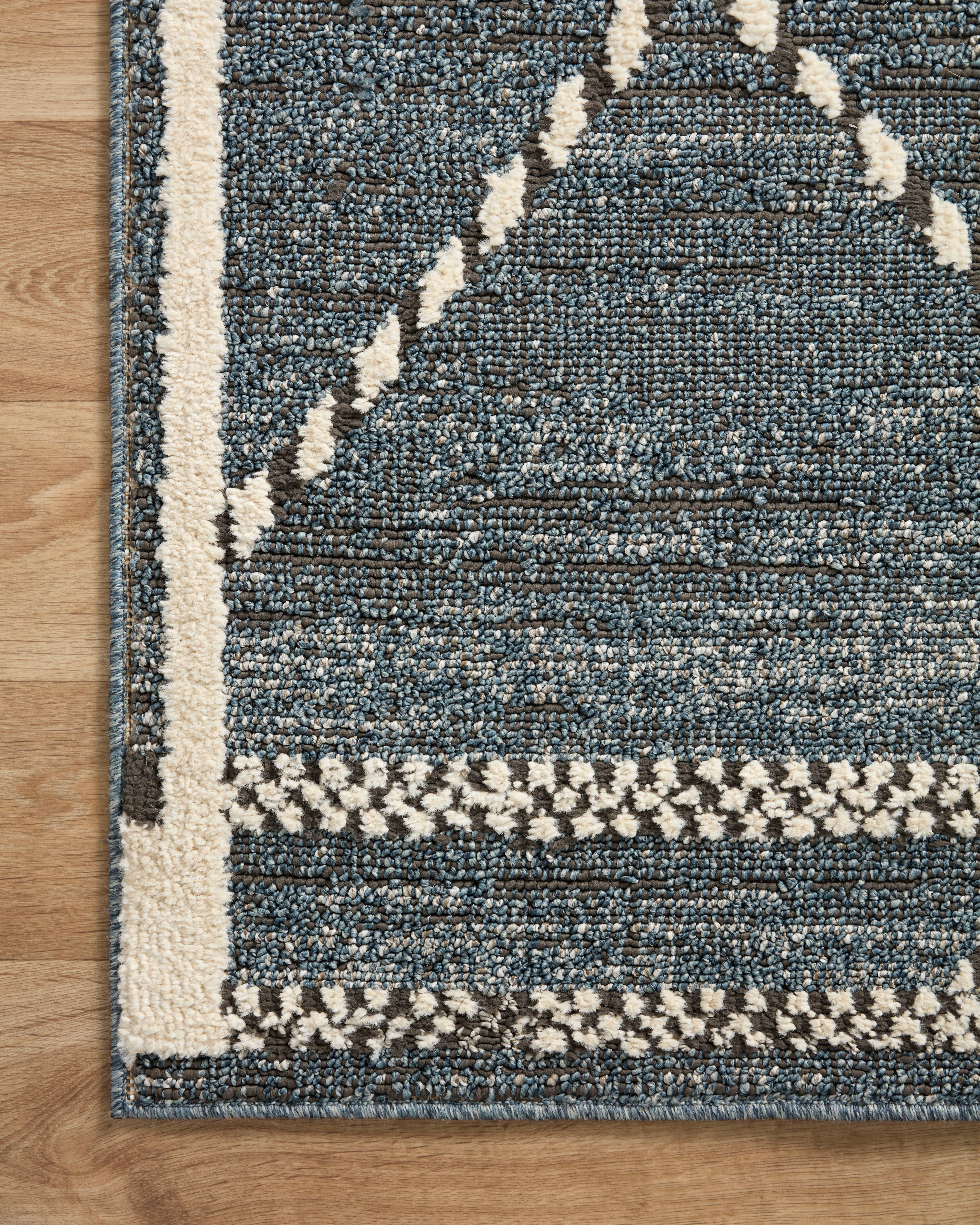 Loloi Fabian Denim / Charcoal 2-RUGS - patterned Loloi
