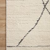 Loloi Fabian Ivory / Charcoal Sketched Lines Rug 0-RUGS - patterned Loloi