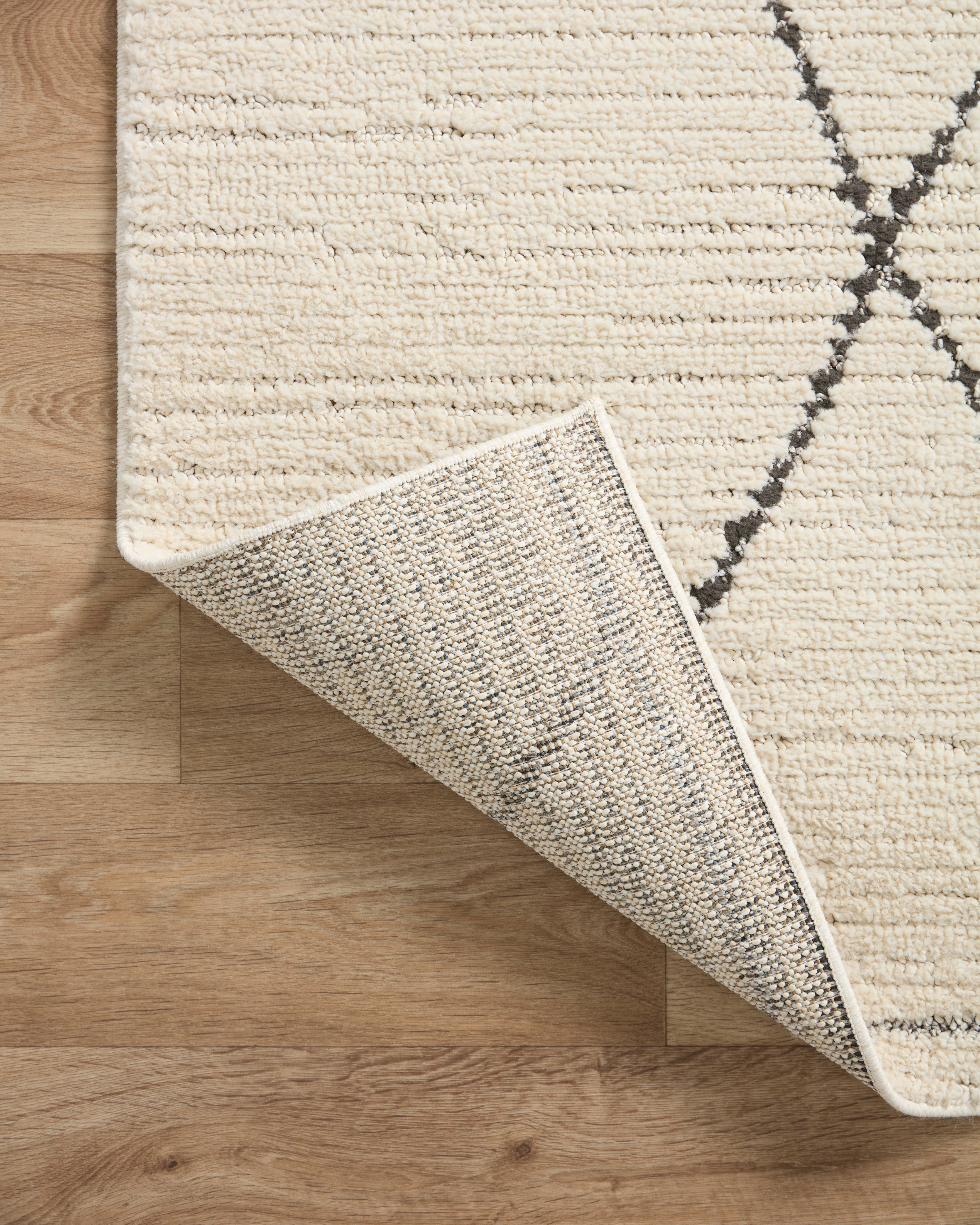 Loloi Fabian Ivory / Charcoal Sketched Lines Rug 0-RUGS - patterned Loloi