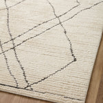 Loloi Fabian Ivory / Charcoal Sketched Lines Rug 0-RUGS - patterned Loloi