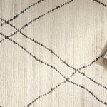 Loloi Fabian Ivory / Charcoal Sketched Lines Rug 0-RUGS - patterned Loloi