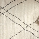 Loloi Fabian Ivory / Charcoal Sketched Lines Rug 0-RUGS - patterned Loloi