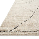 Loloi Fabian Ivory / Charcoal Sketched Lines Rug 0-RUGS - patterned Loloi