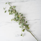Faux Green Leaf Spray faux stem Tri W Imports