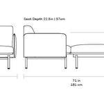 Gus* Modern Foundry Chaise 3 - FURNITURE - chair Gus