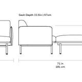 Gus* Modern Foundry Chaise 3 - FURNITURE - chair Gus
