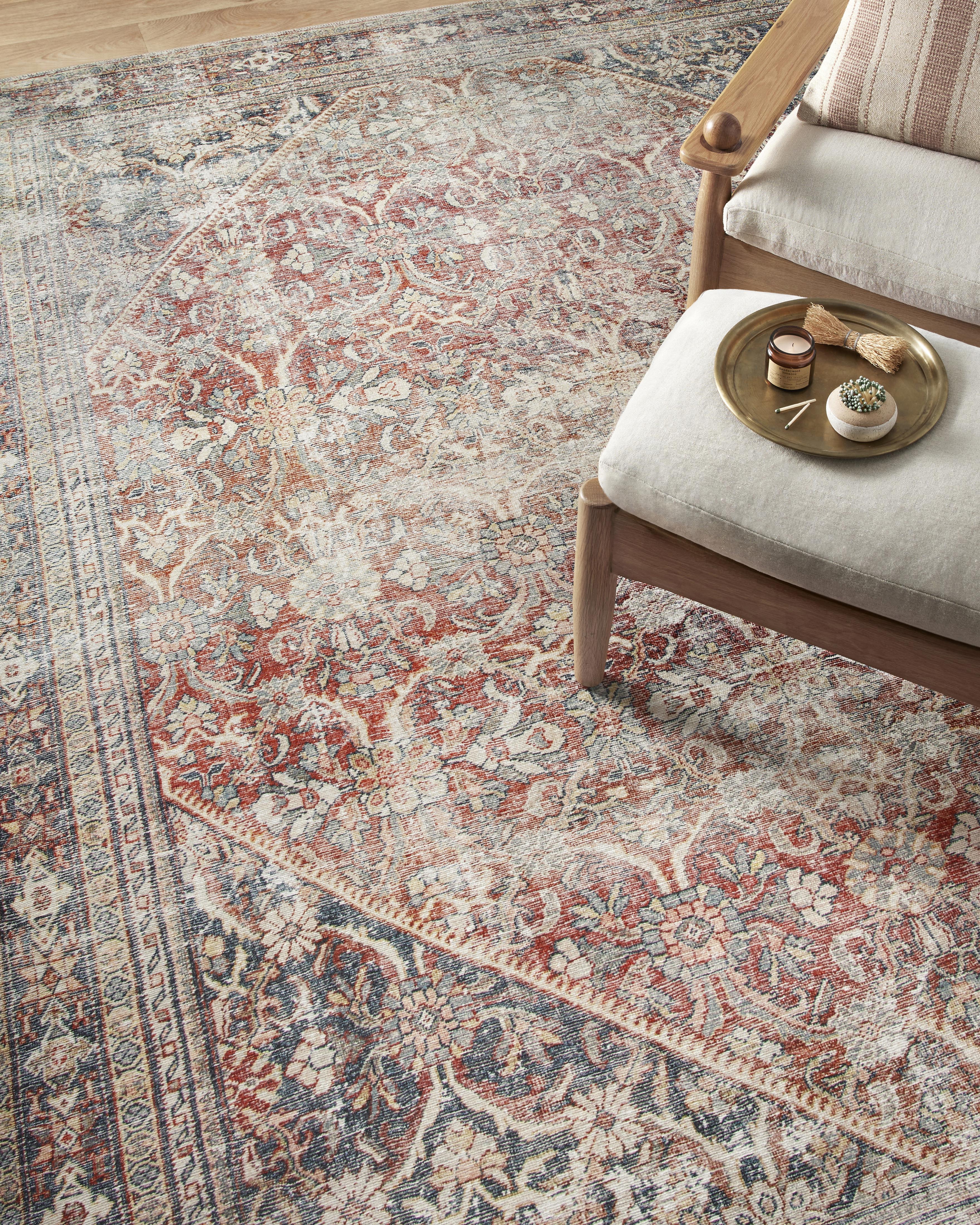 Amber Lewis x Loloi Georgie Red / Navy Rug 0-patterned rugs Loloi