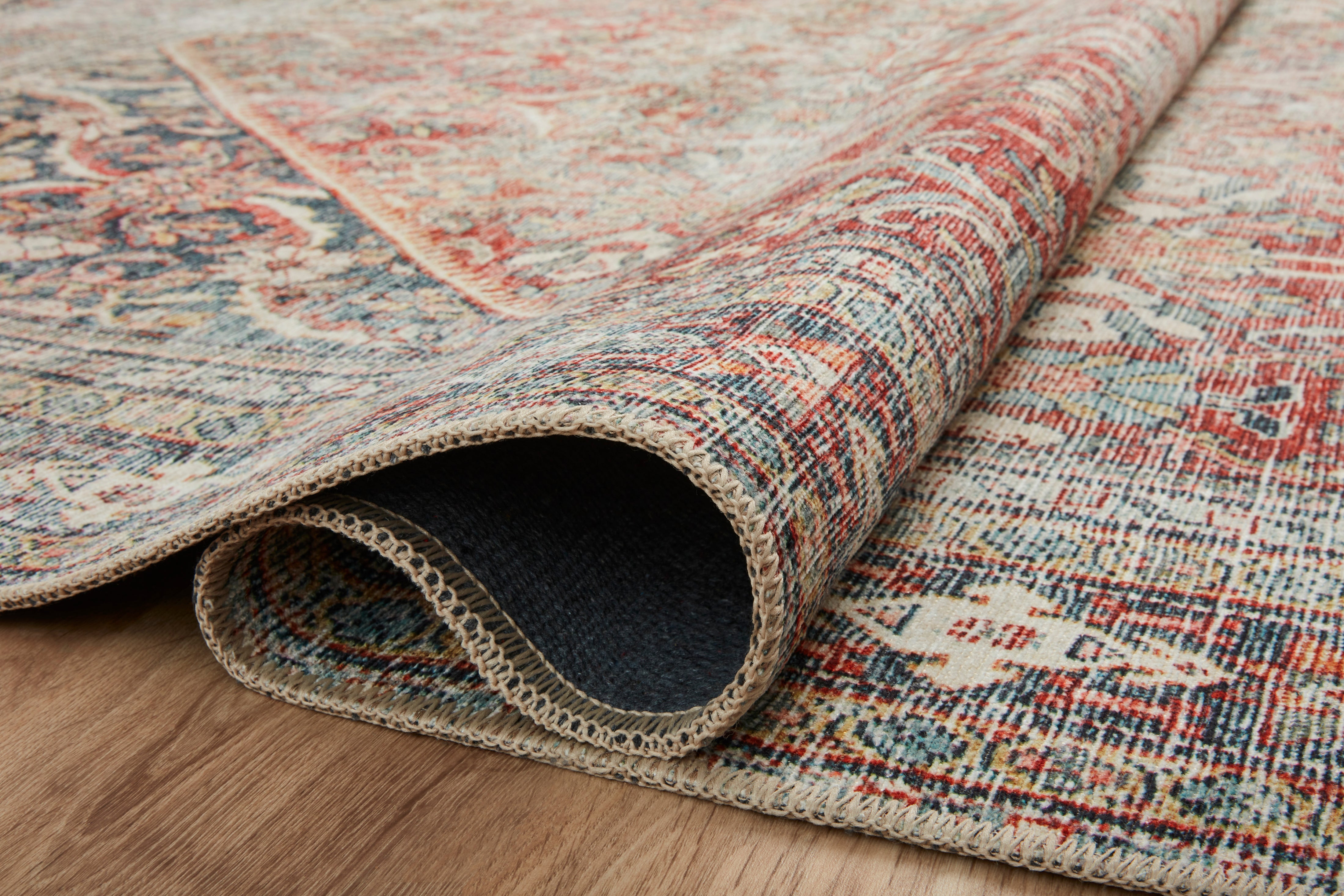 Amber Lewis x Loloi Georgie Red / Navy Rug 0-patterned rugs Loloi