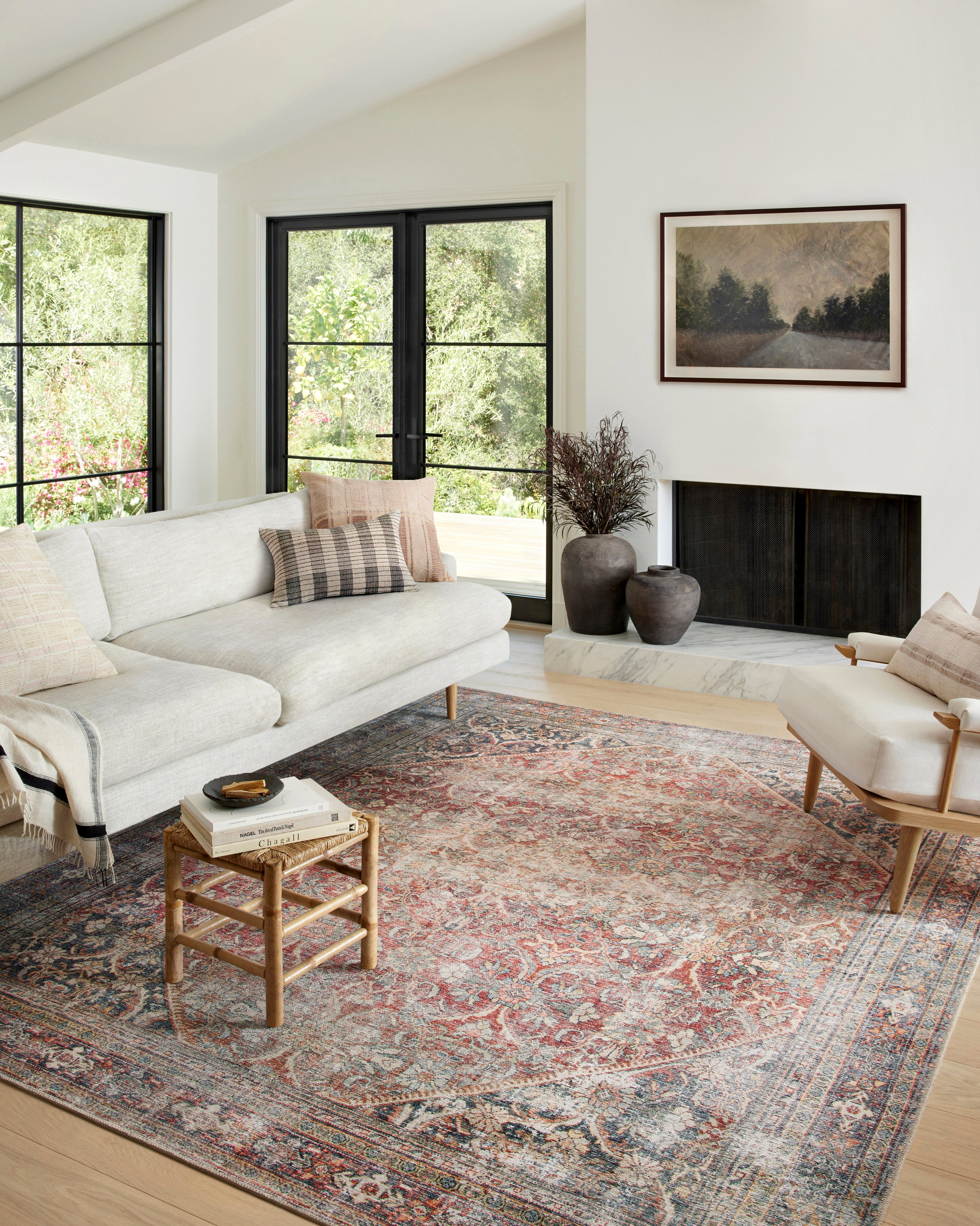 Amber Lewis x Loloi Georgie Red / Navy Rug 0-patterned rugs Loloi