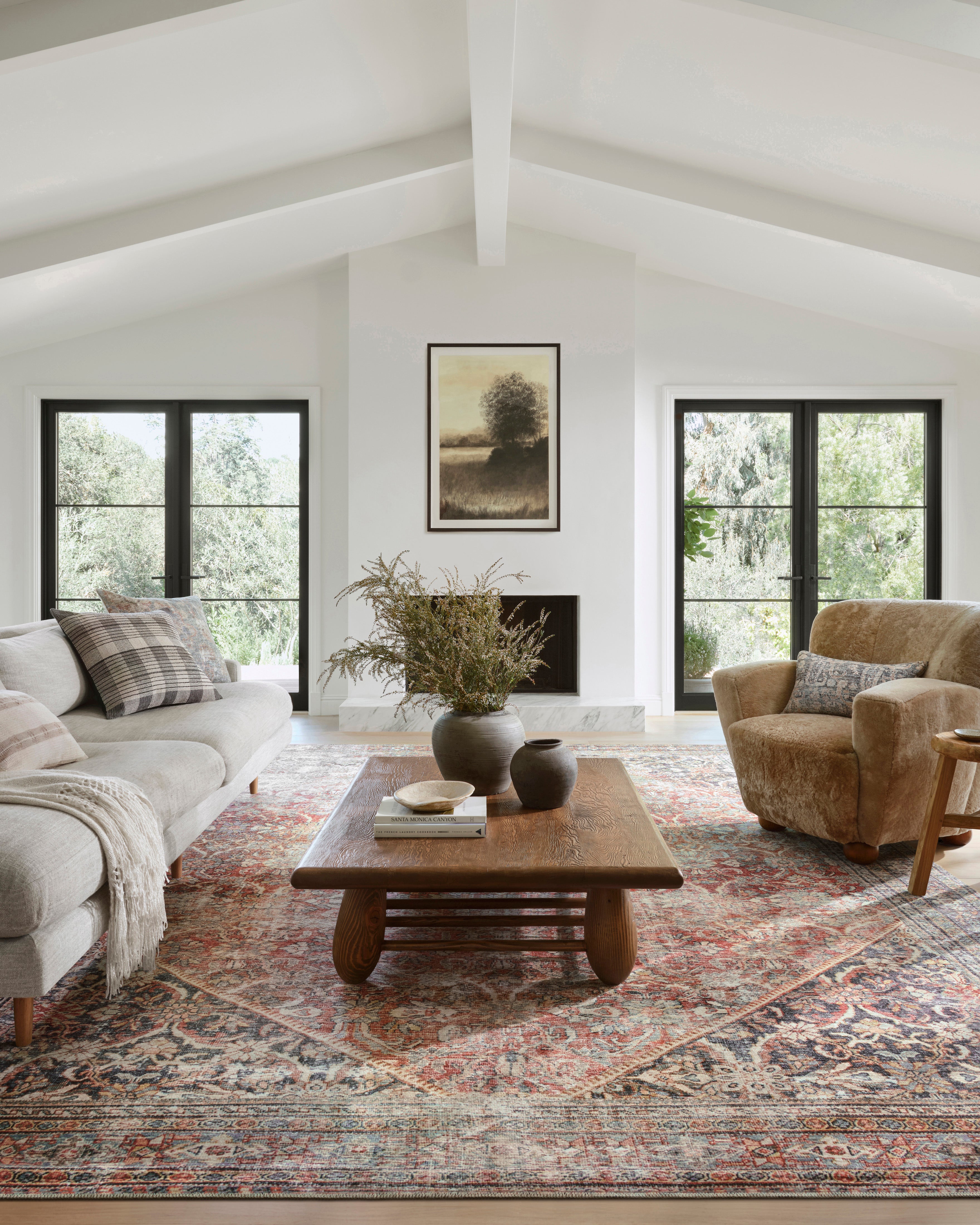 Amber Lewis x Loloi Georgie Red / Navy Rug 0-patterned rugs Loloi