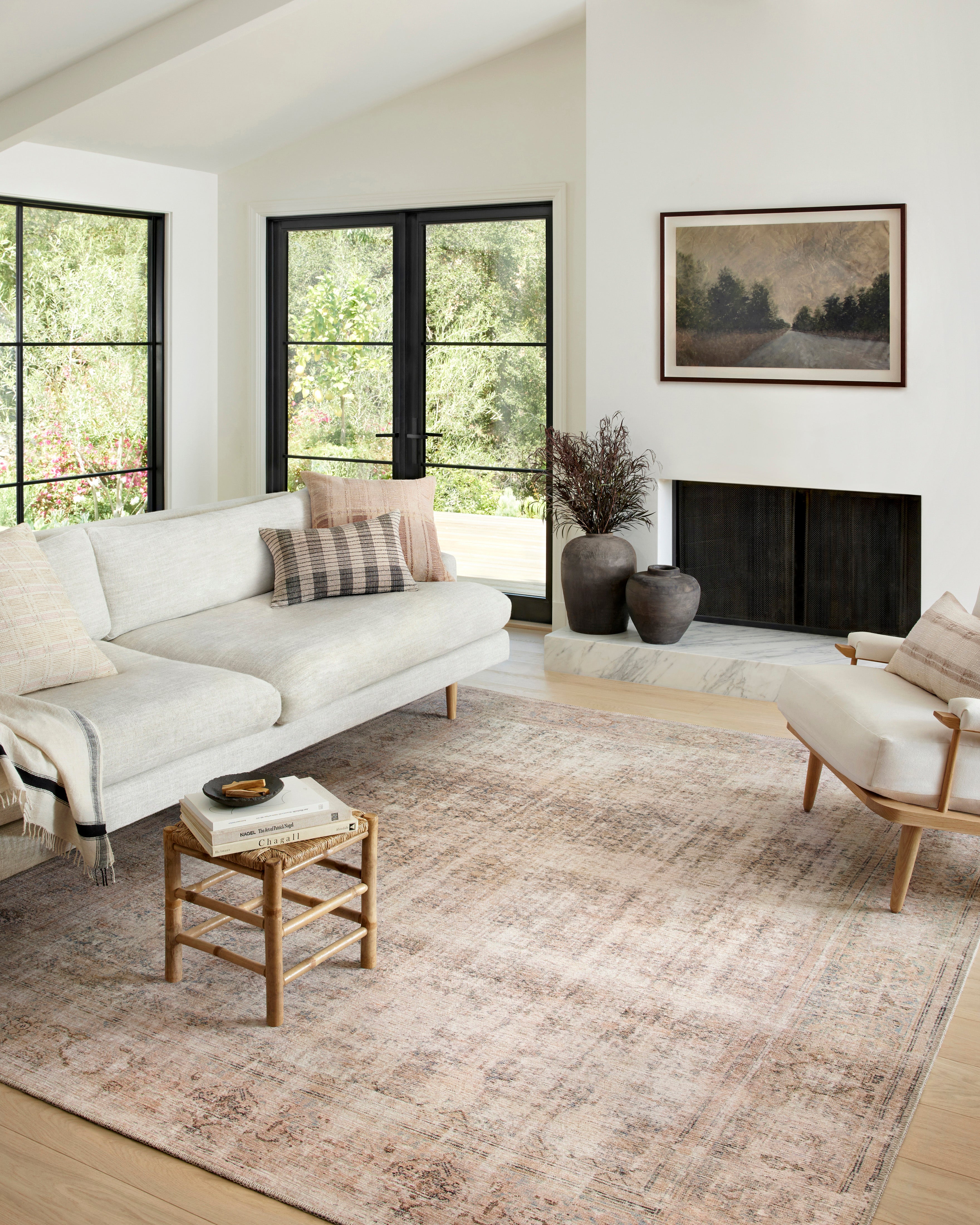 OVERSTOCK RUG - Amber Lewis x Loloi Georgie Ocean / Sand Rug - 2' x 5' IN STORE - Sale Rugs Loloi