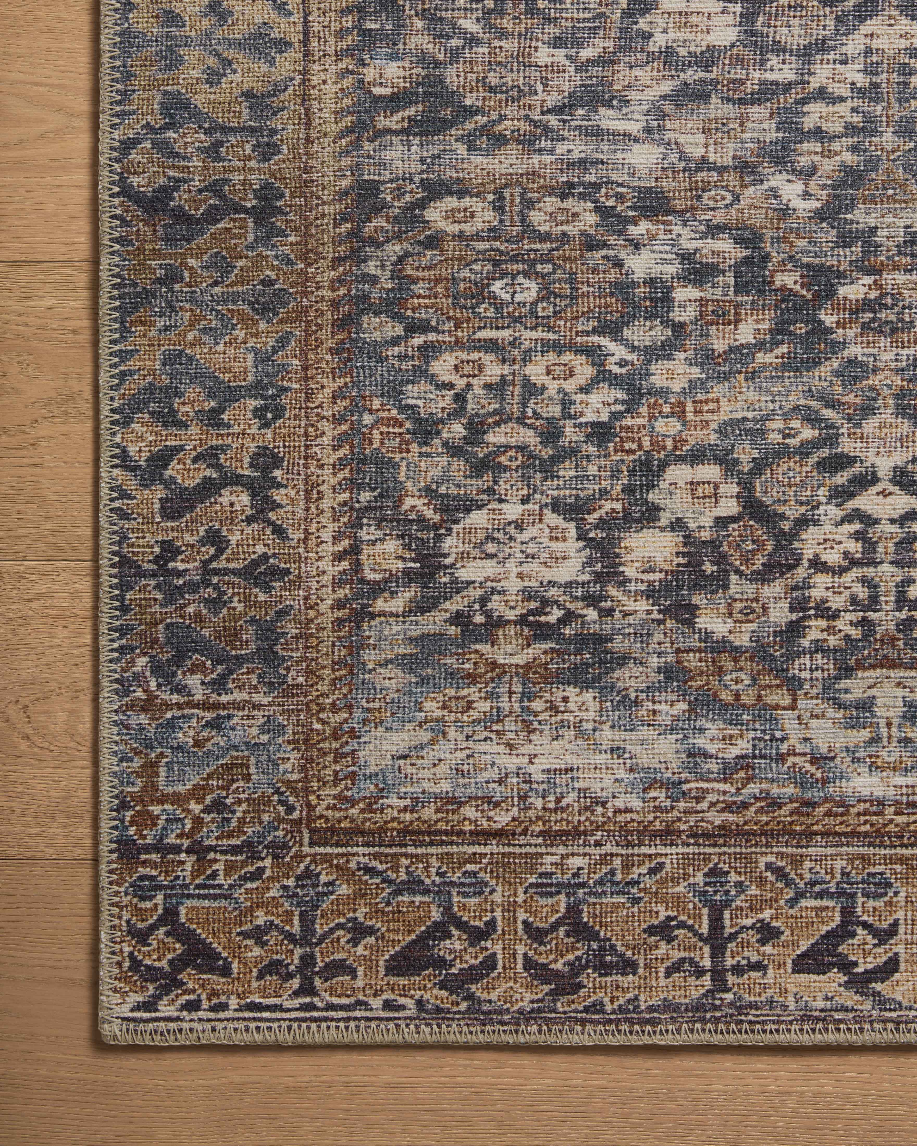 Amber Lewis x Loloi Georgie Denim / Spice Rug 0-patterned rugs Loloi