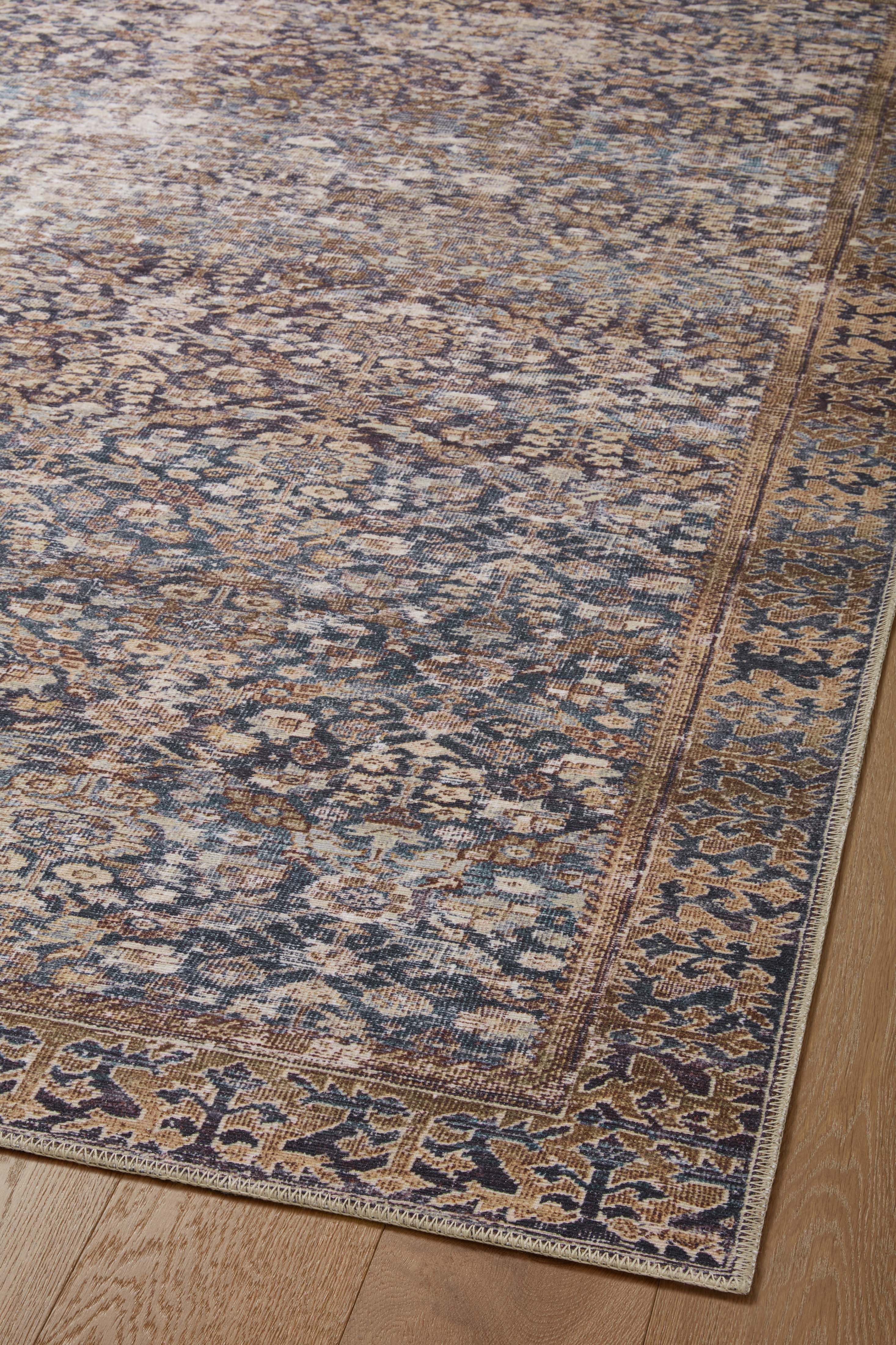 Amber Lewis x Loloi Georgie Denim / Spice Rug 0-patterned rugs Loloi