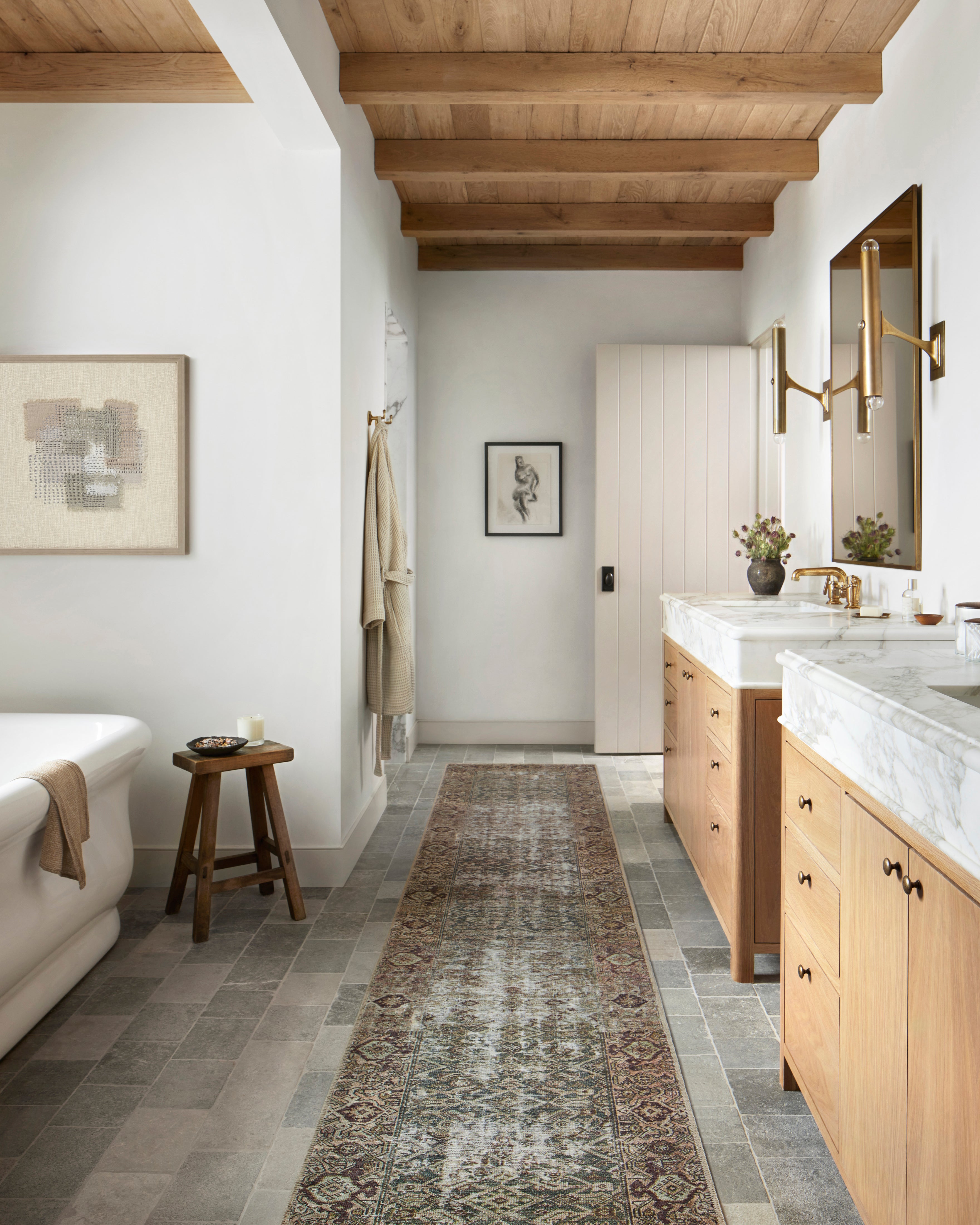 Amber Lewis x Loloi Georgie Moss / Salmon Rug 0-patterned rugs Loloi