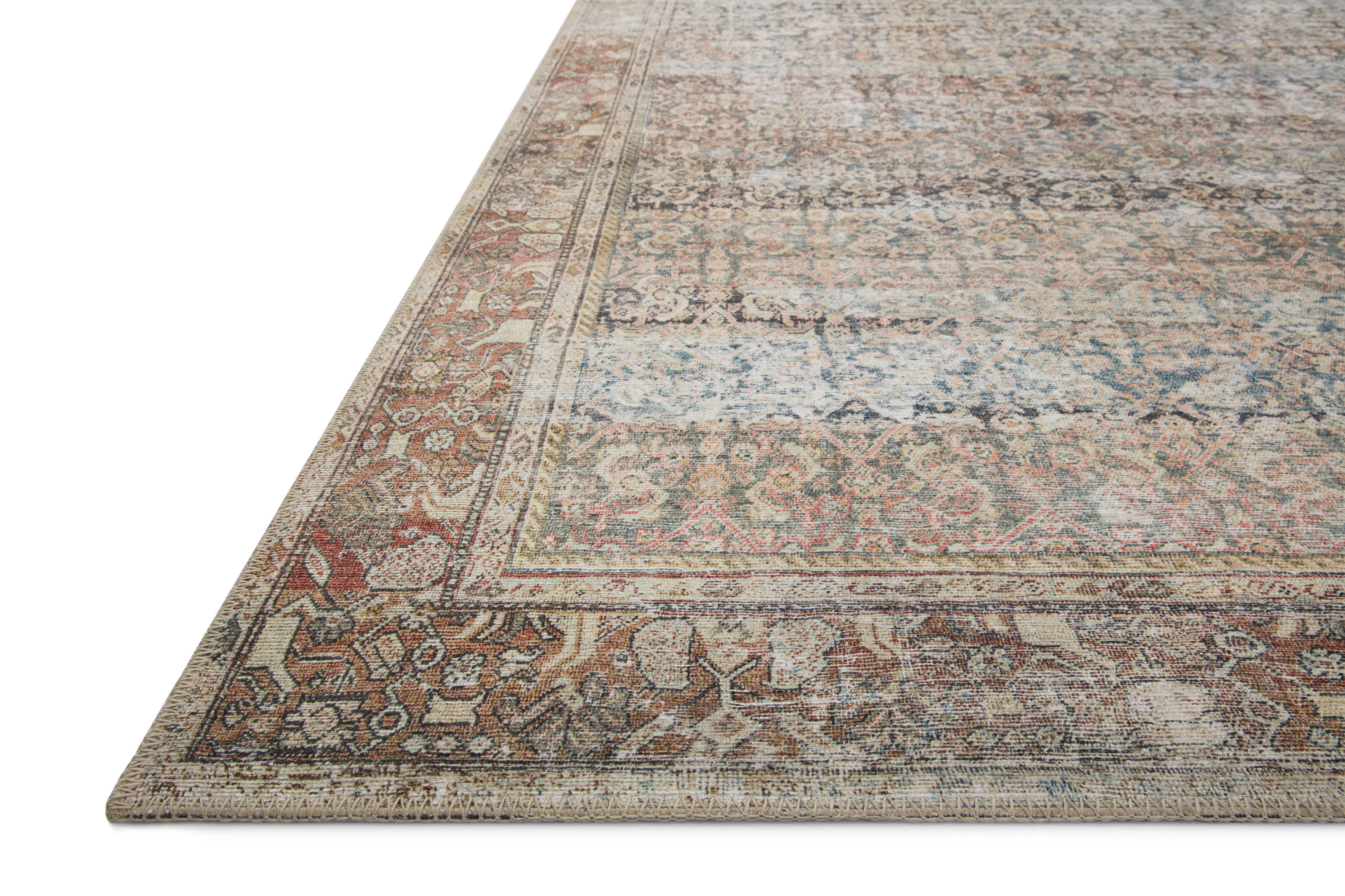 Amber Lewis x Loloi Georgie Multi / Spice Rug 00-patterned rugs Loloi