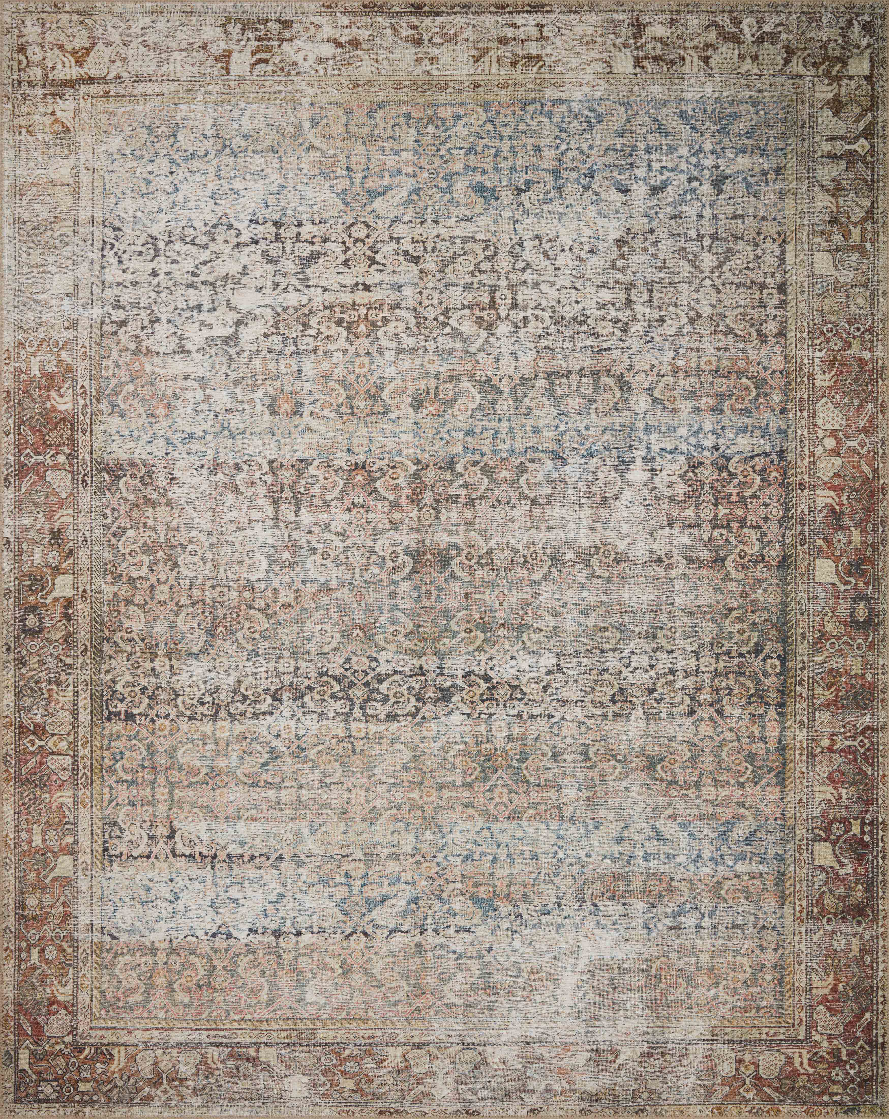 Amber Lewis x Loloi Georgie Multi / Spice Rug 00-patterned rugs Loloi