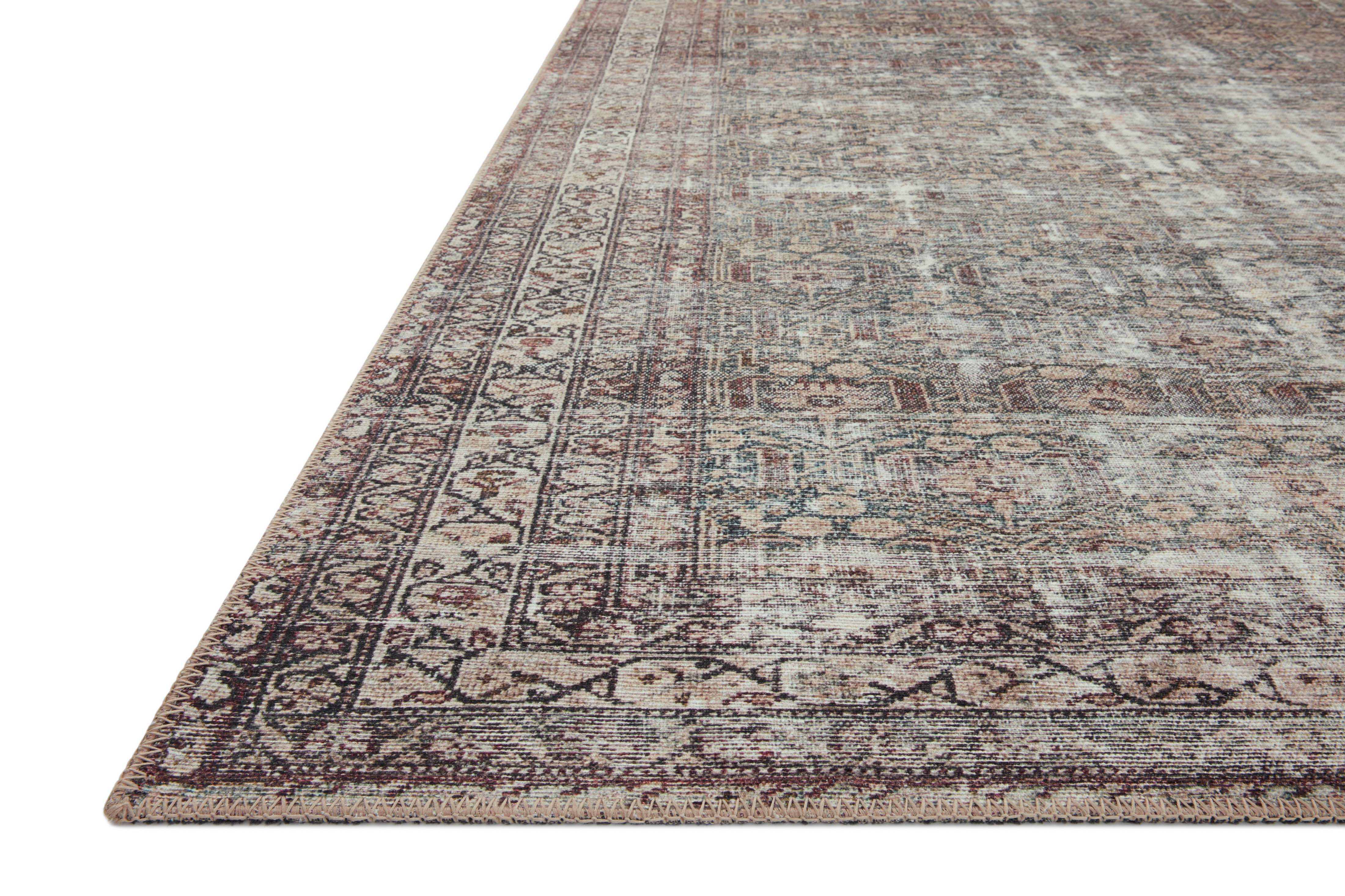 Amber Lewis x Loloi Georgie Moss / Bark Rug 0-patterned rugs Loloi