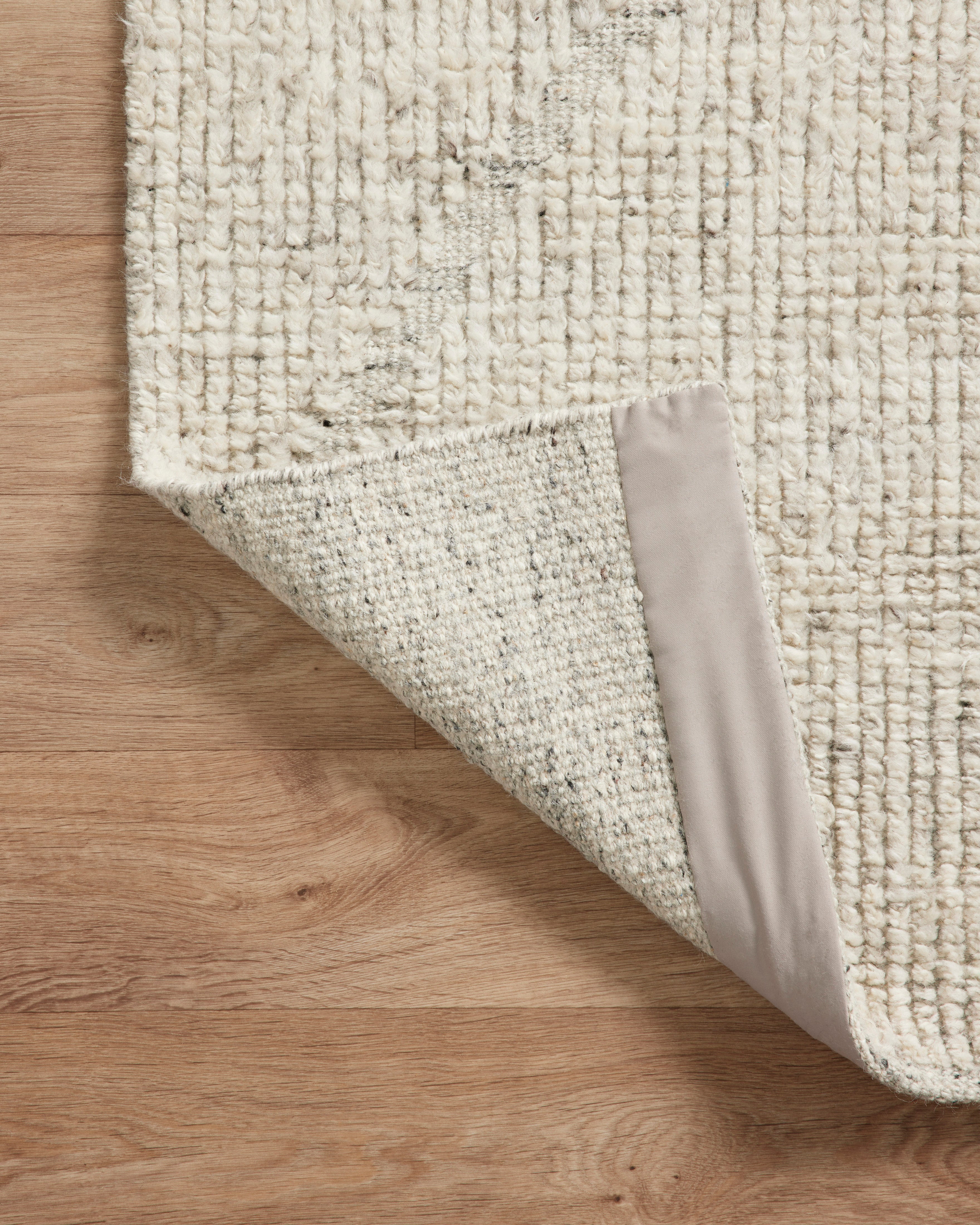 Amber Lewis x Loloi Gwyneth Ivory / Silver Rug 1- RUGS - wool Loloi