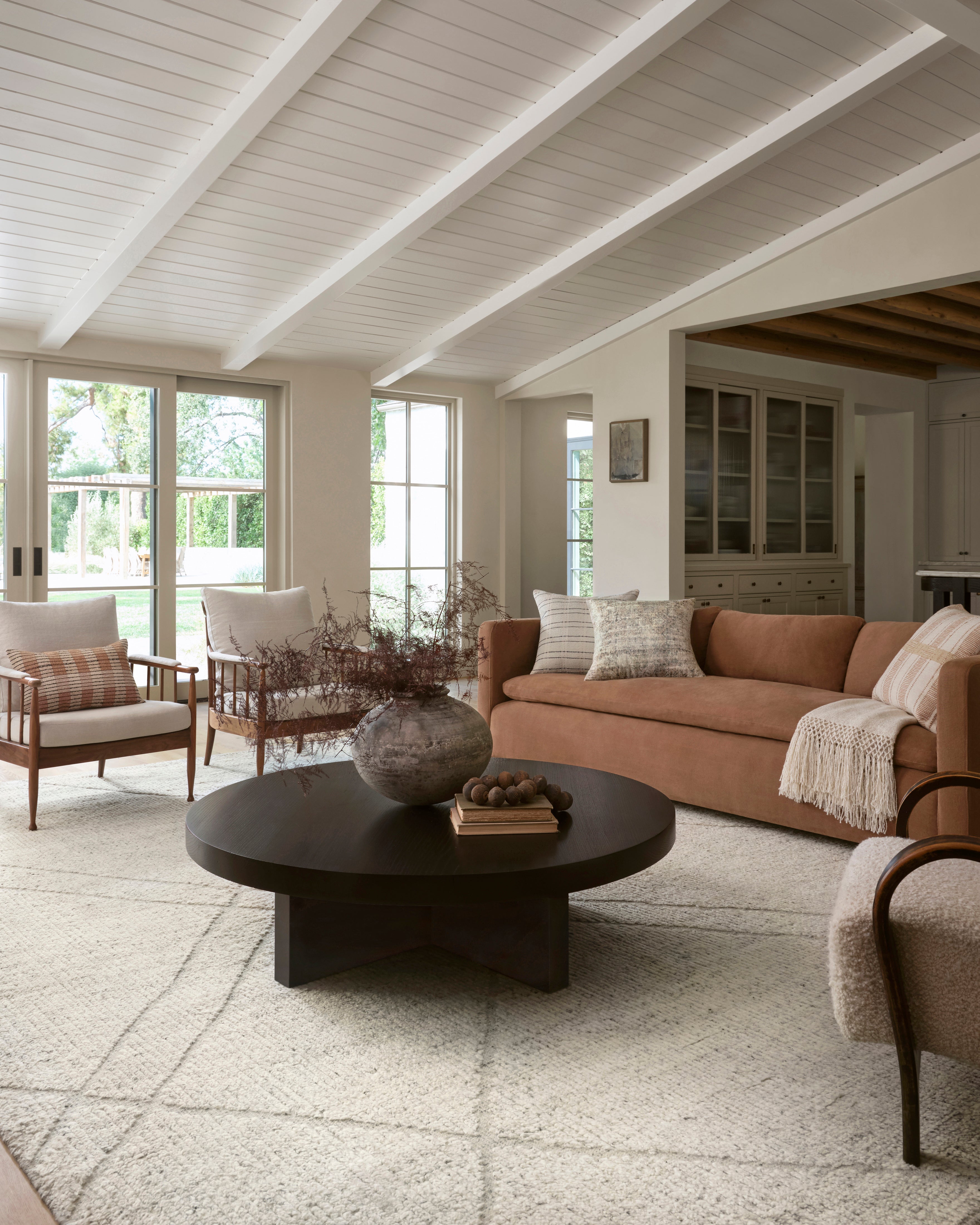 Amber Lewis x Loloi Gwyneth Ivory / Silver Rug 1- RUGS - wool Loloi