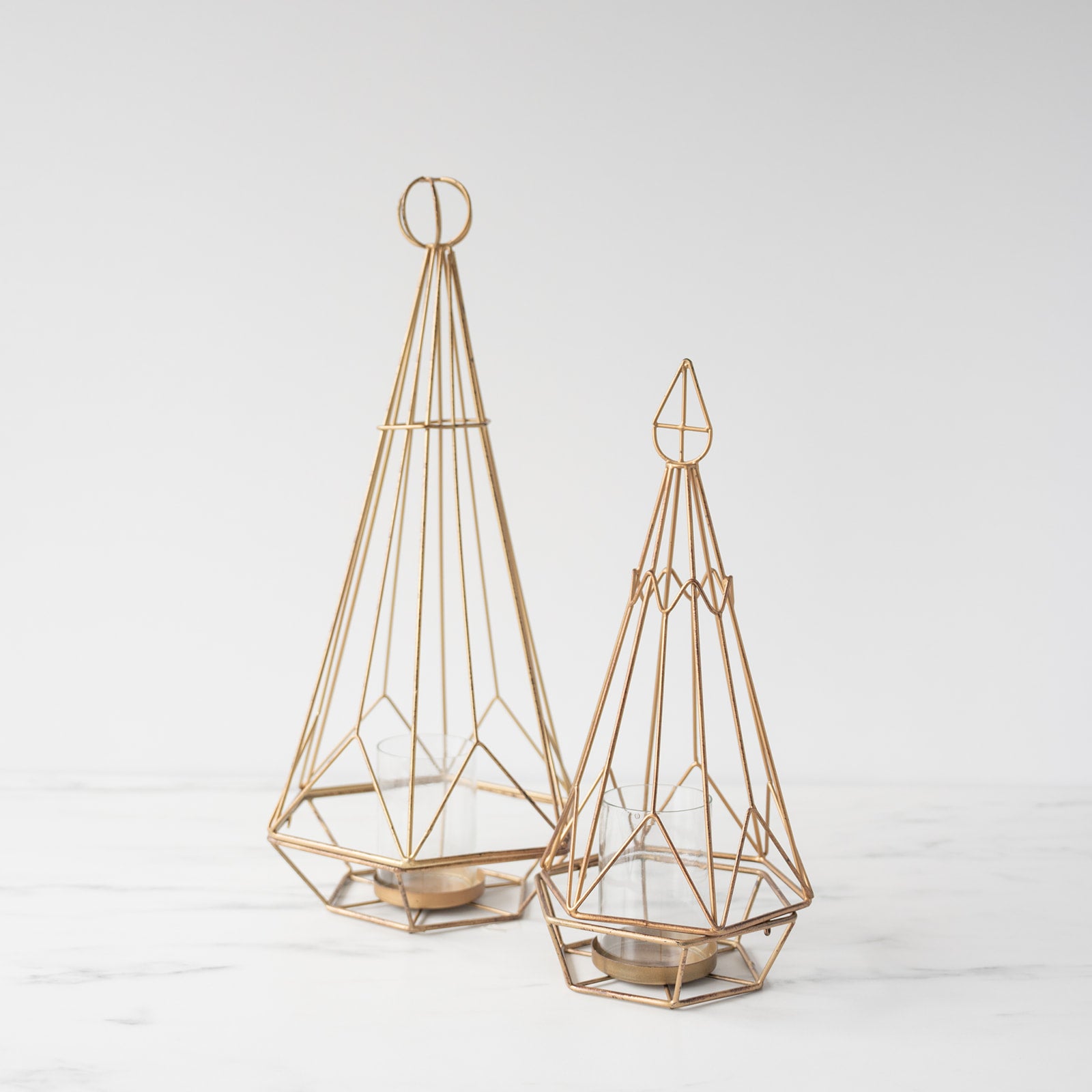 Geometric Votive Holder CHRISTMAS 2023 Creative Co-op (DYA)