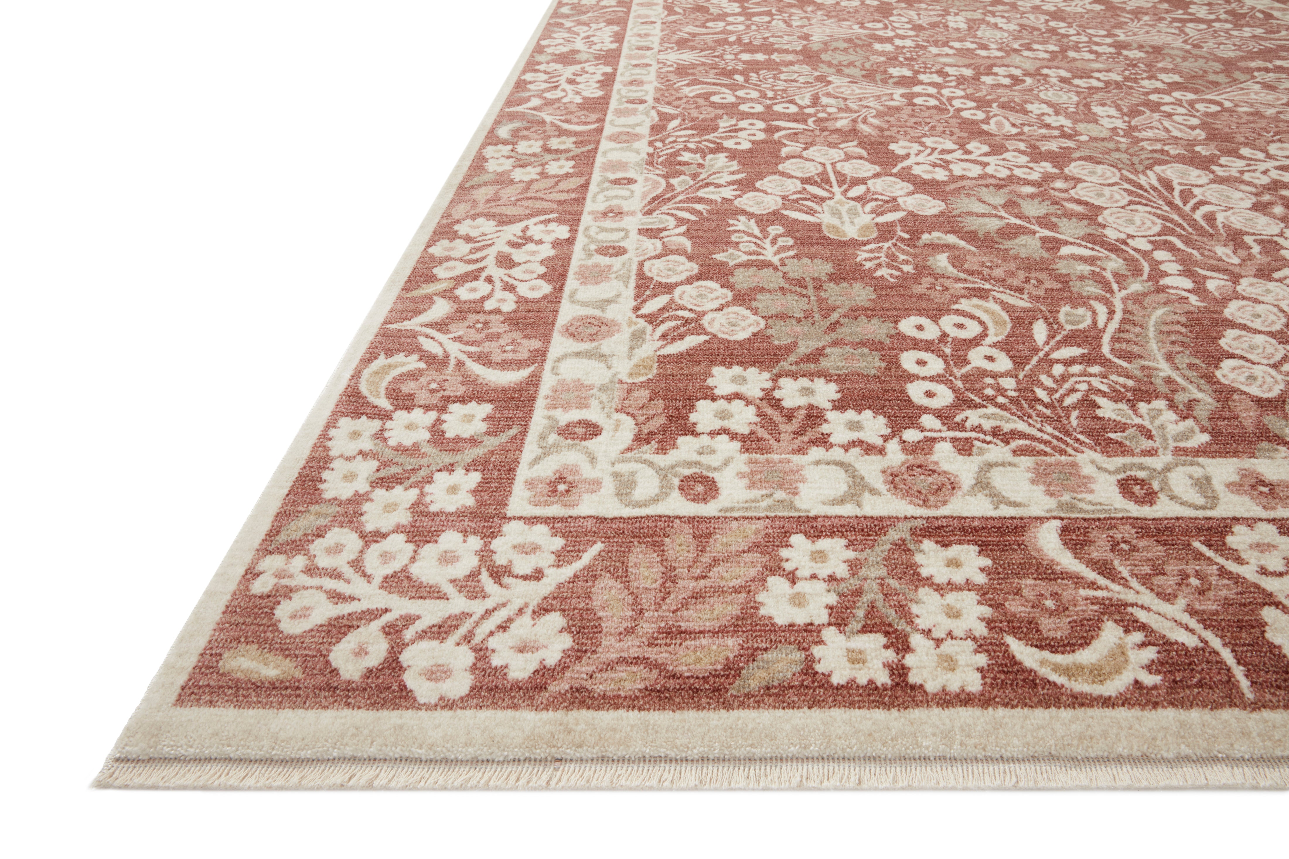 Rifle Paper Co. X Loloi/ Holland Lotte Crimson Rug 1-RUGS-patterned Loloi