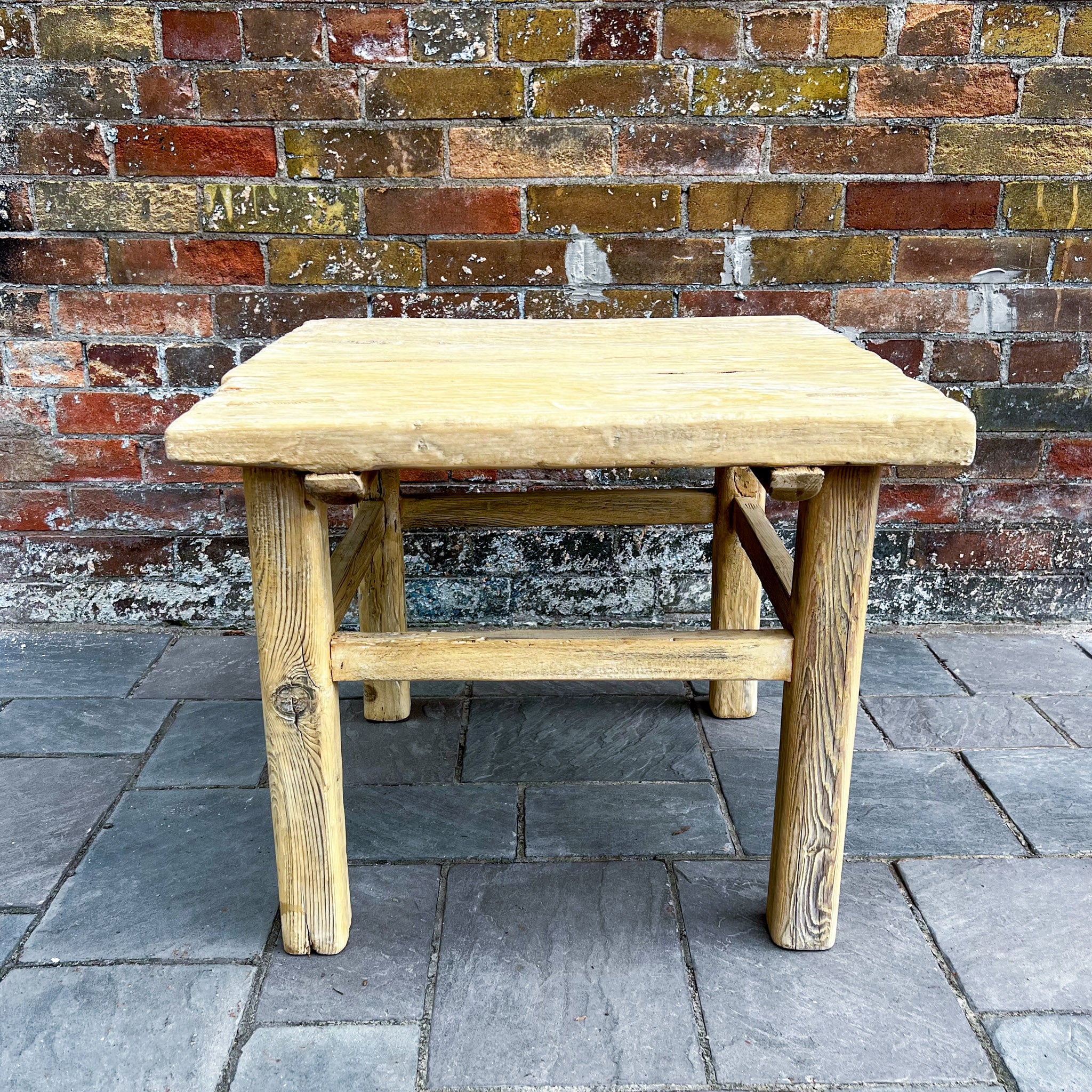 FLOOR MODEL - Drew Reclaimed Wood Side Table FURNITURE- floor model Hauer Market
