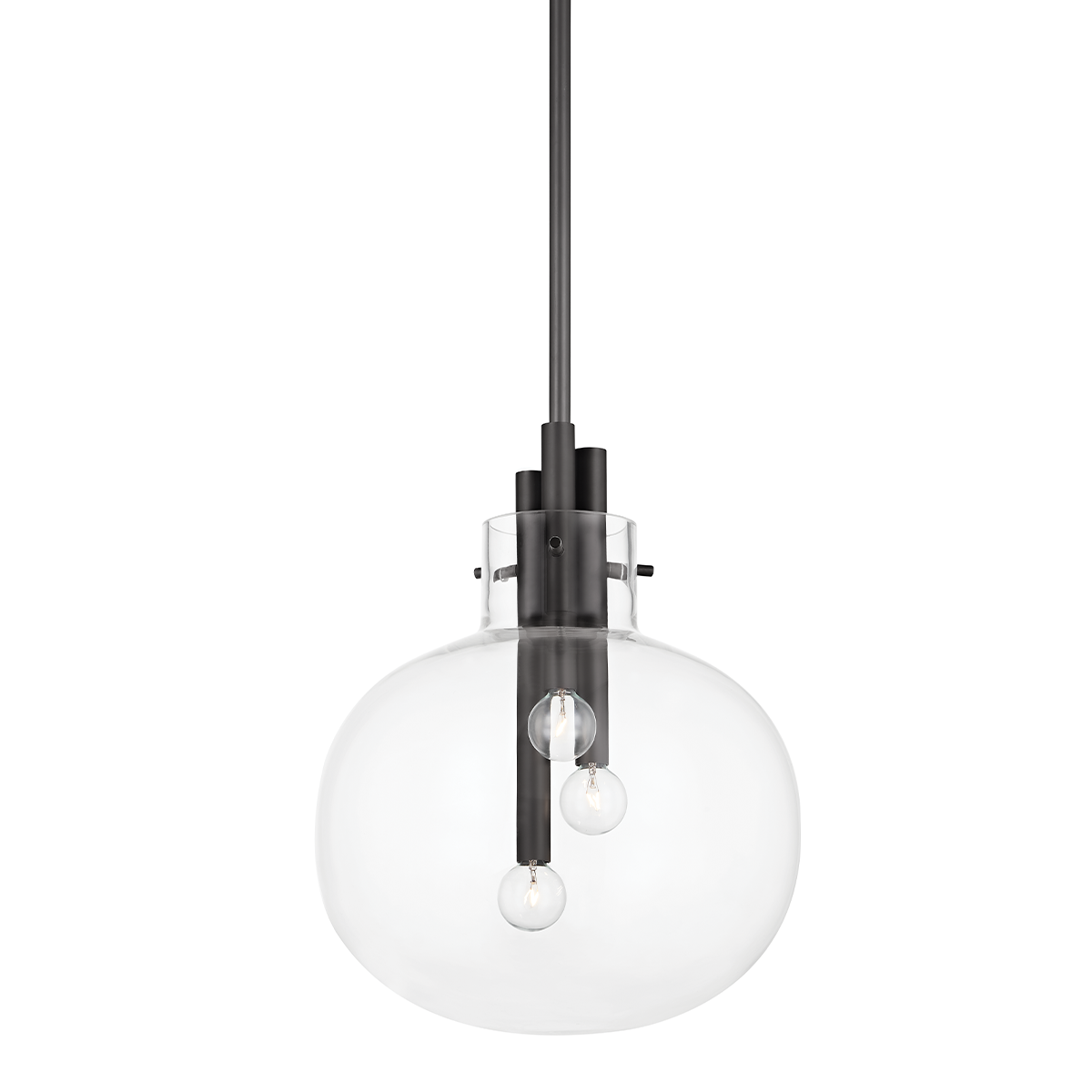 Hempstead Pendant LIGHTING - pendant Hudson Valley Lighting 13.75"W x 16.75"H Black Brass