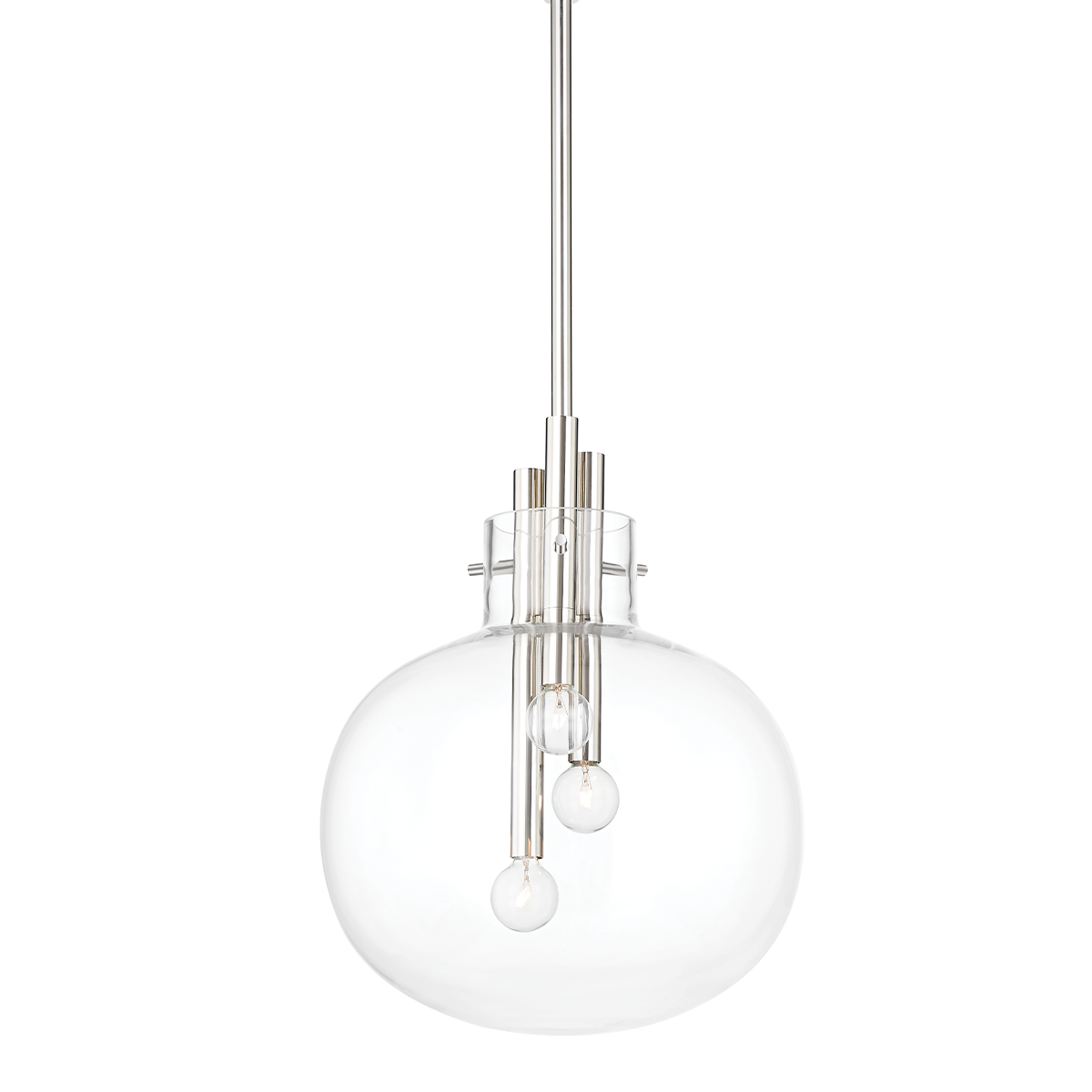 Hempstead Pendant LIGHTING - pendant Hudson Valley Lighting 13.75"W x 16.75"H Polished Nickel