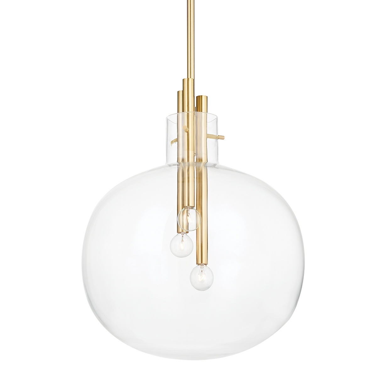 Hempstead Pendant LIGHTING - pendant Hudson Valley Lighting 18.25"W x 22.50"H Aged Brass