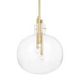 Hempstead Pendant LIGHTING - pendant Hudson Valley Lighting 18.25"W x 22.50"H Aged Brass