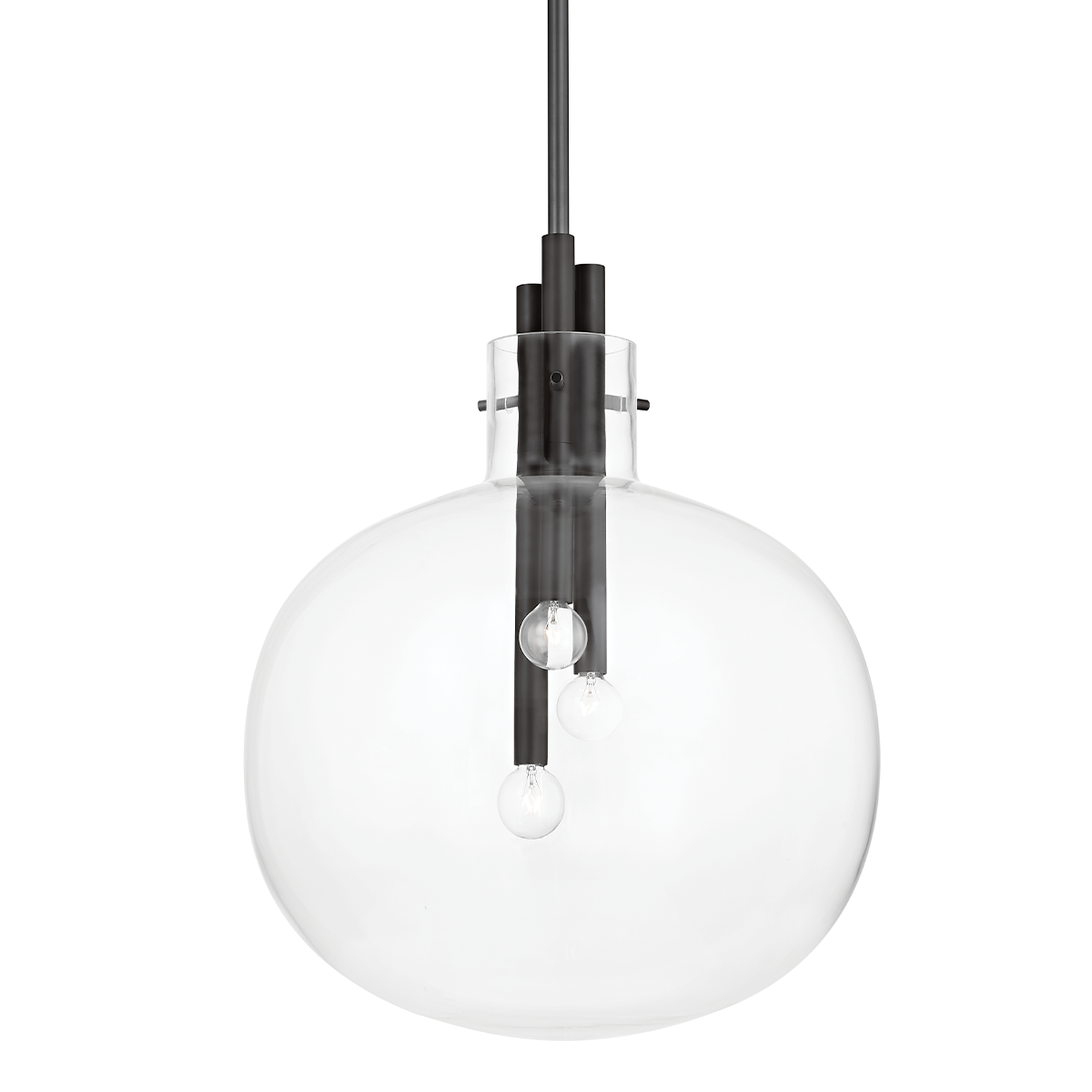 Hempstead Pendant LIGHTING - pendant Hudson Valley Lighting 18.25"W x 22.50"H Black Brass