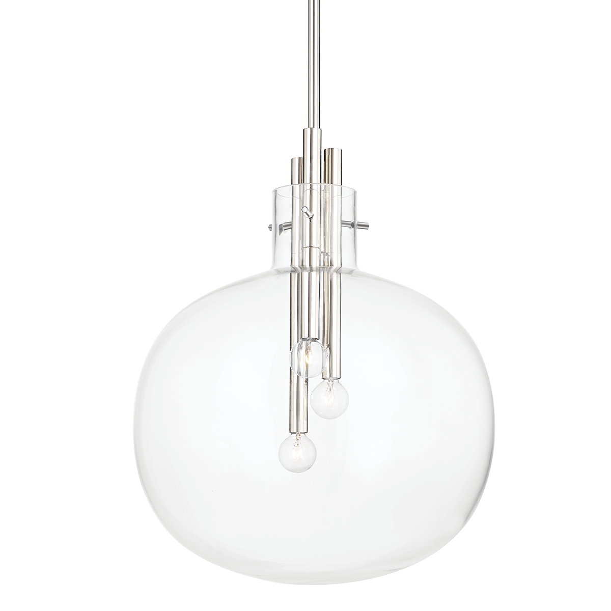 Hempstead Pendant LIGHTING - pendant Hudson Valley Lighting 18.25"W x 22.50"H Polished Nickel