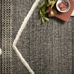 Loloi Iman Beige / Charcoal Rug - Rug & Weave