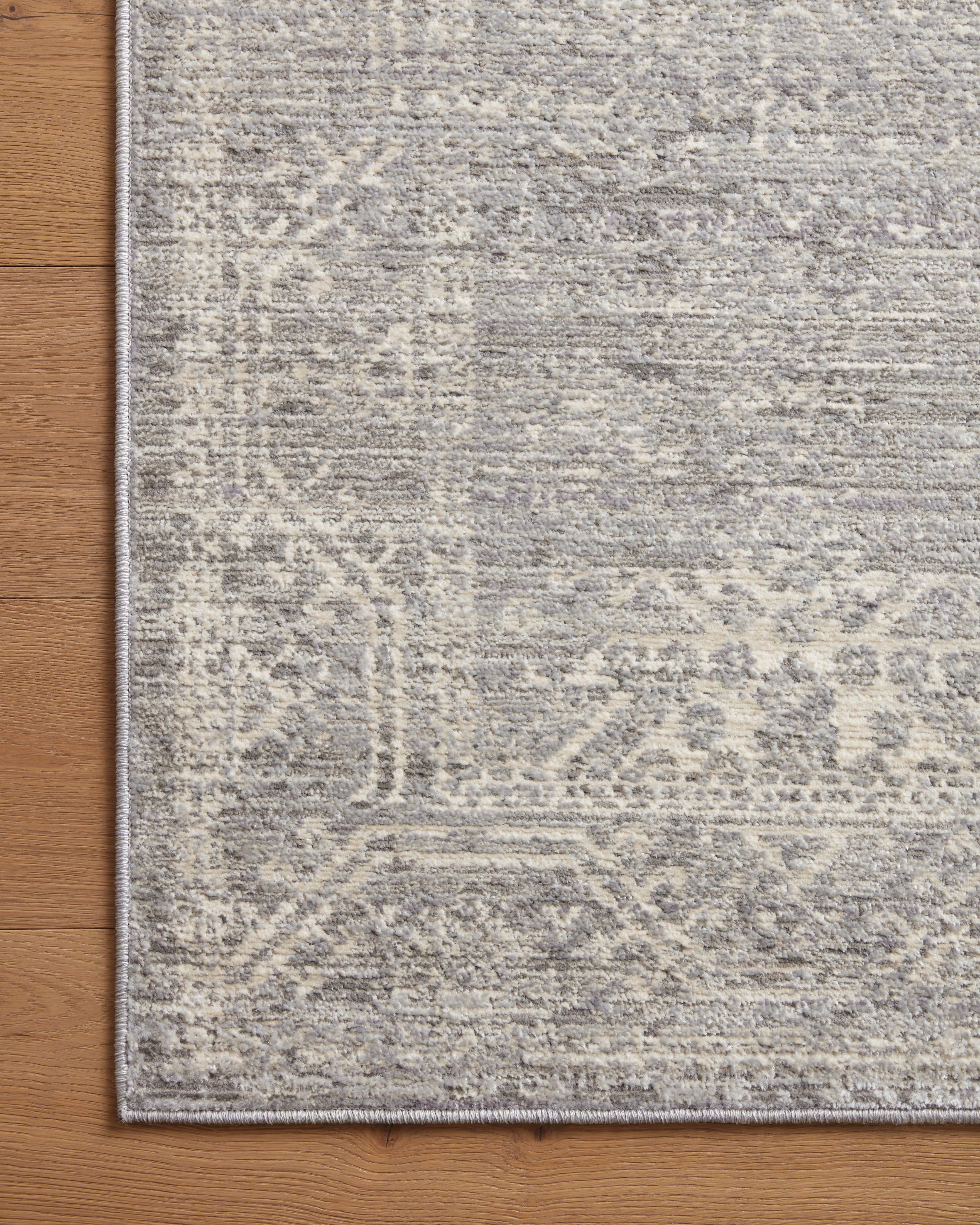 Loloi Indra Silver / Ivory Rug 0-RUGS-patterned Loloi