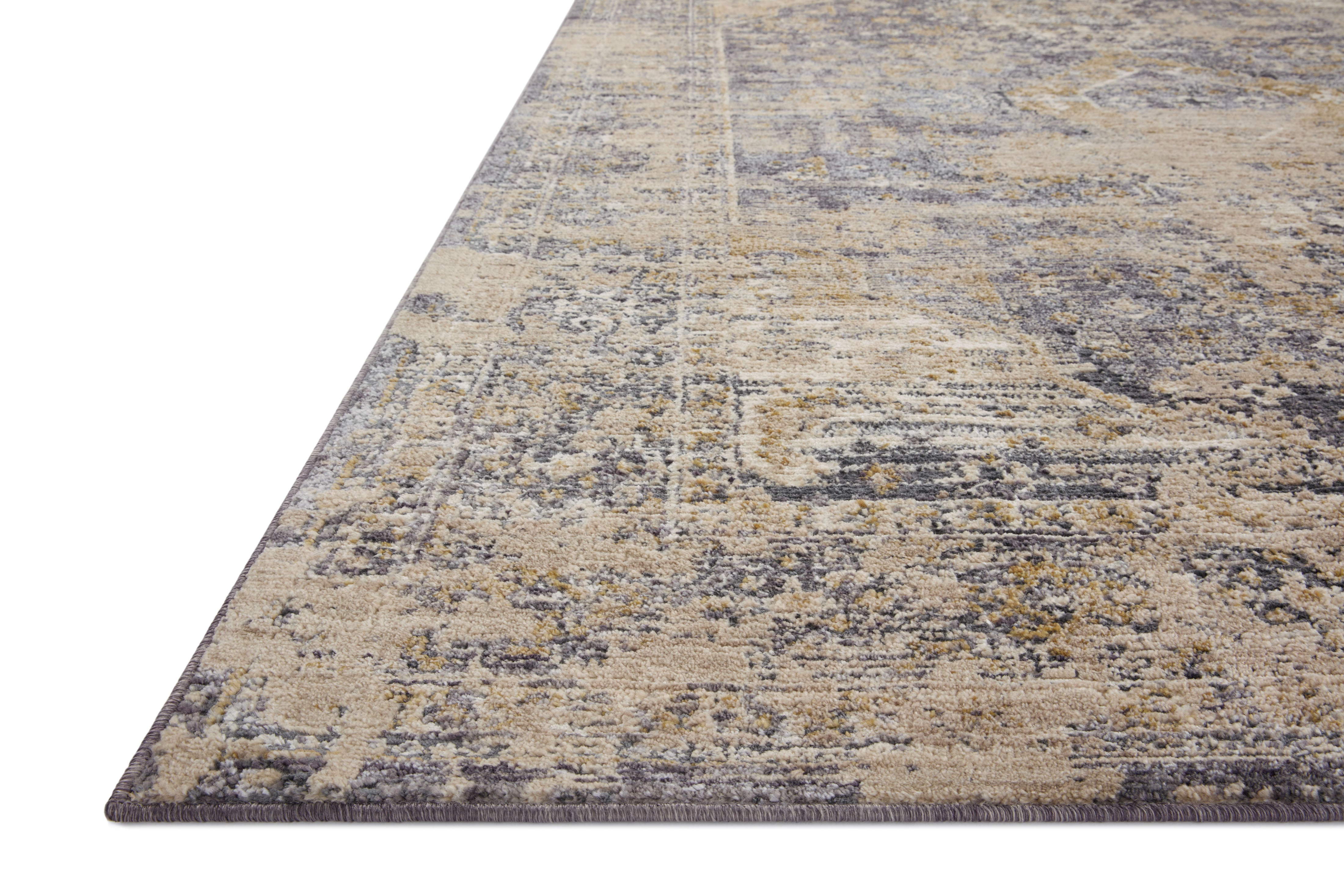 Loloi Indra Charcoal / Natural Rug 0-RUGS-patterned Loloi