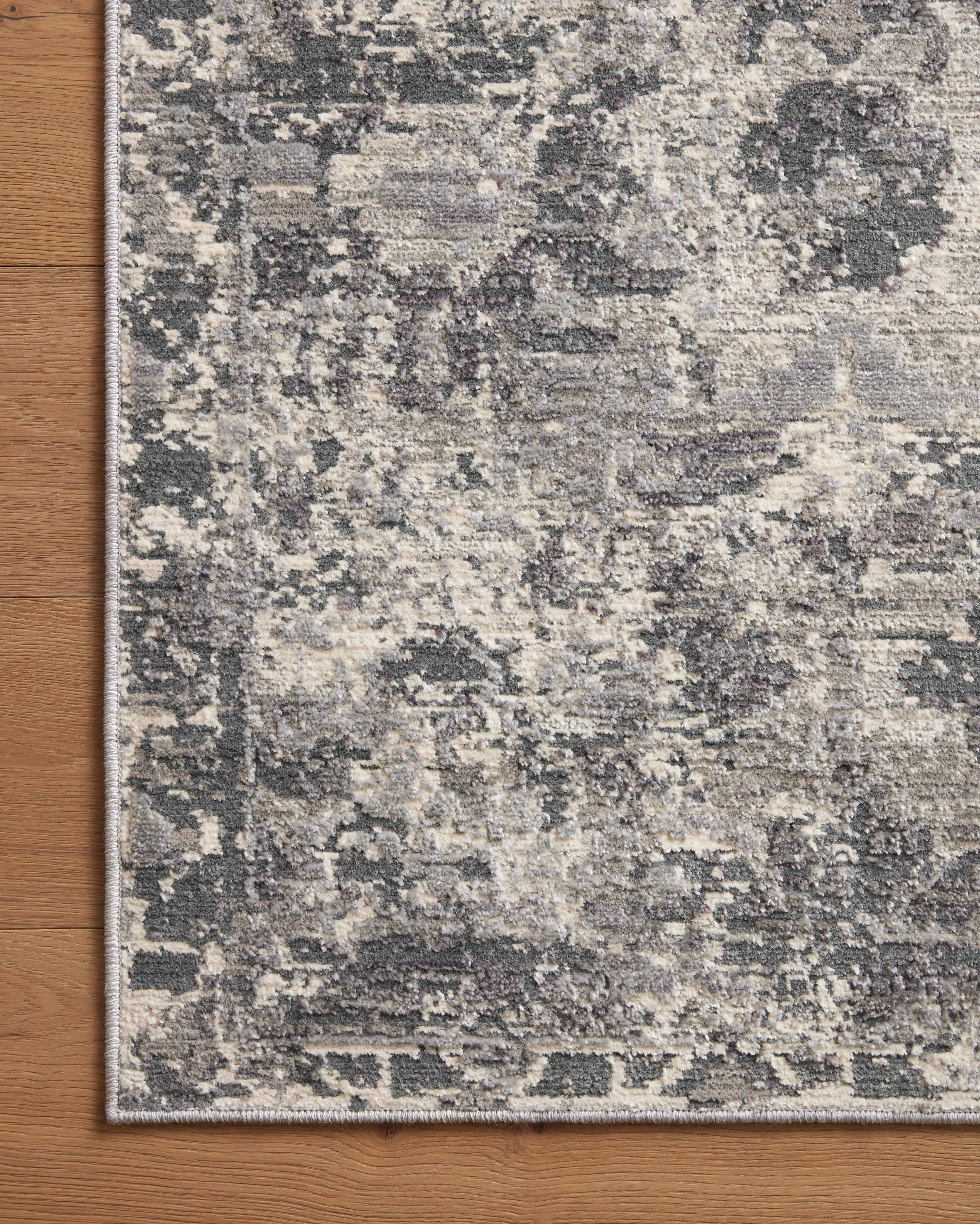 Loloi Indra Charcoal / Silver Rug 0-RUGS-patterned Loloi