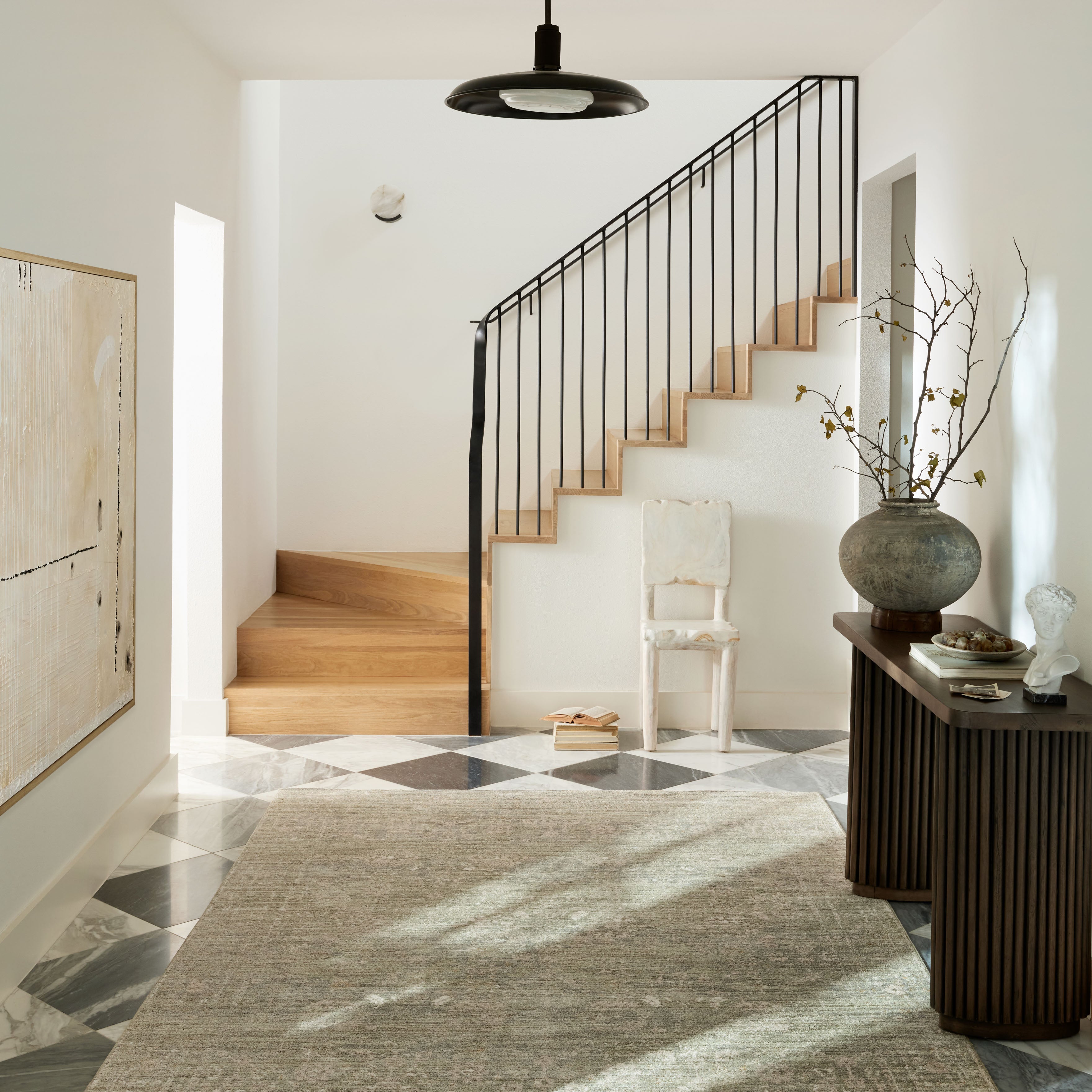 IN STORE - Loloi Indra Sage / Natural Rug IN STORE - Rugs Loloi